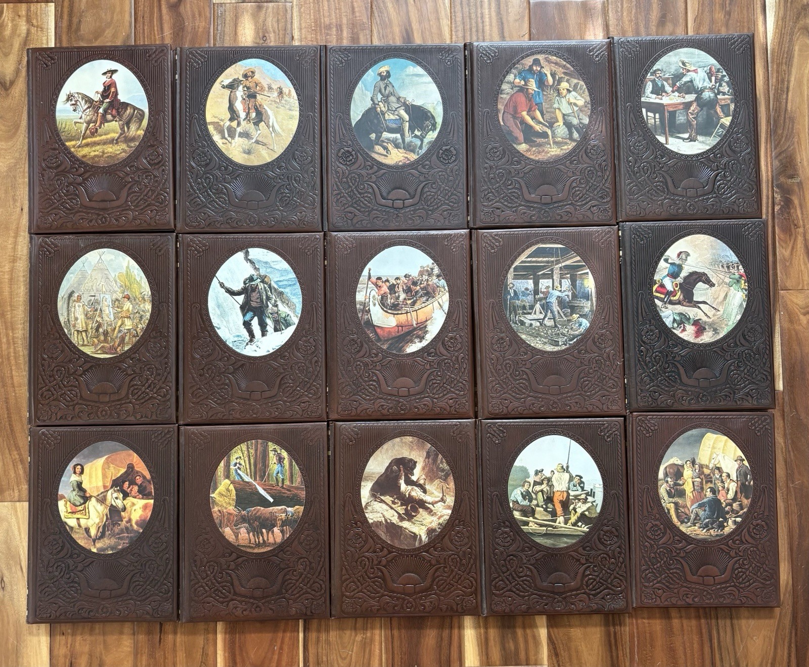 Time Life Books The Old West Series 15 Volume Lot 1978 EUC Leather Bound Books