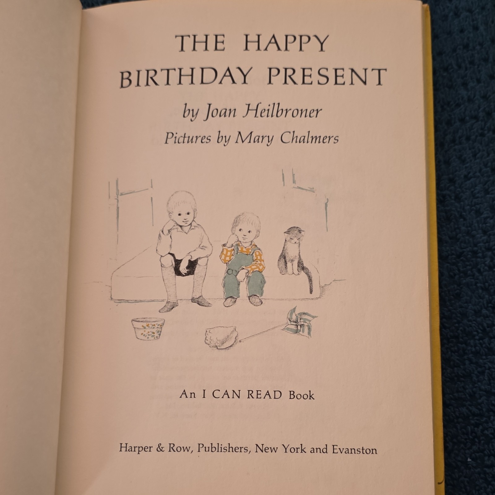 The Happy Birthday Present by Joan Heilbroner – hardcover kids book – 1962