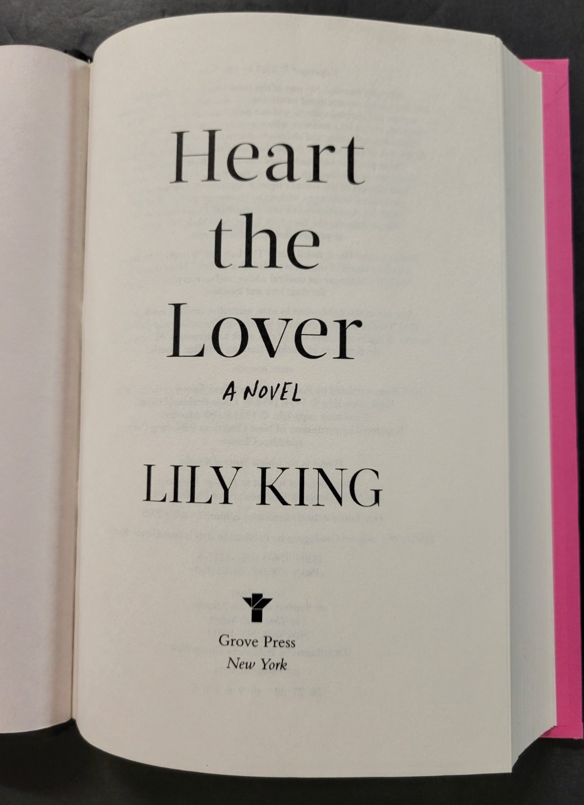 HEART THE LOVER by Lily King (2025, HCDJ) LIKE NEW
