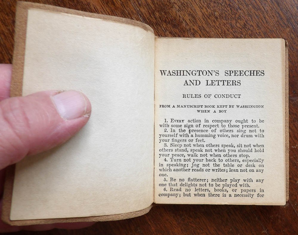 Speeches & Letters of George Washington (Little Luxart Library – Leather)