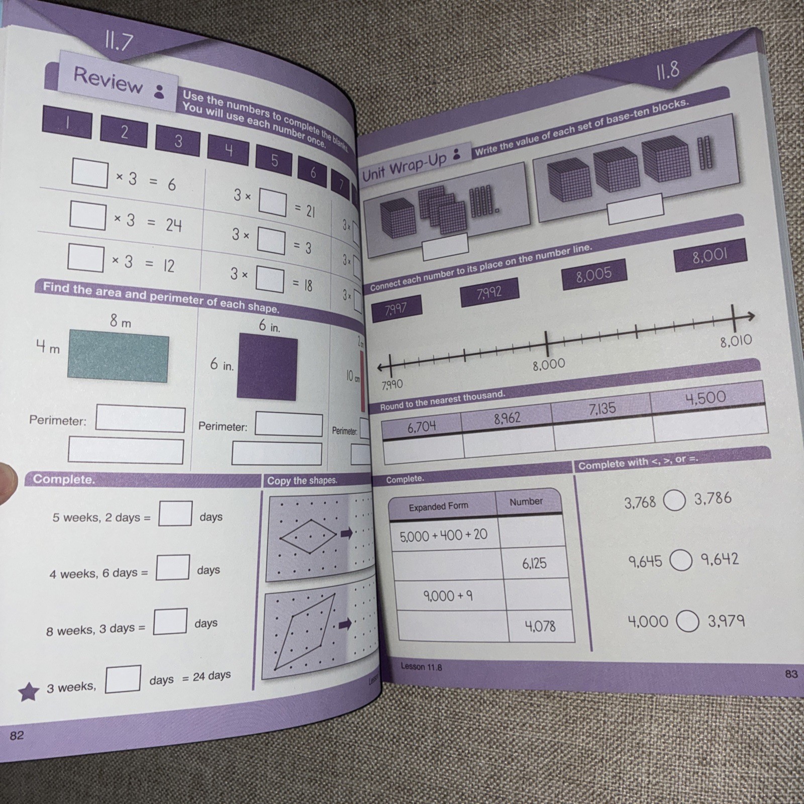 Third Grade Math with Confidence Instructor Guide, Student Workbook Part A & B