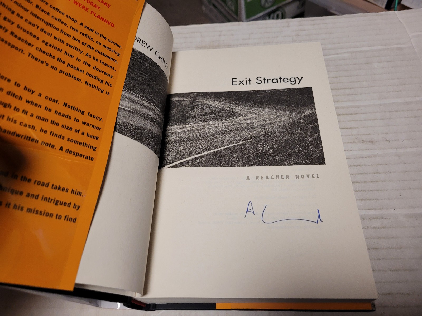 Exit Strategy by Andrew Child and Lee Child (2025, HC) FLAT SIGNED x 1 1st/1st