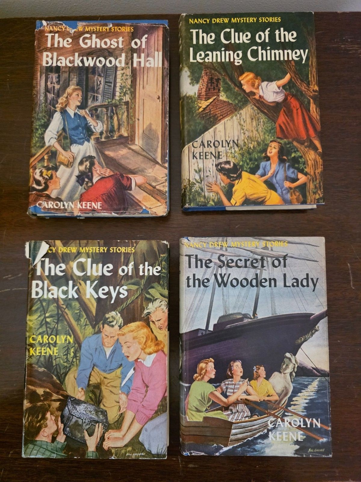 COMPLETE SET ALL 32 NANCY DREW MYSTERY STORIES in HARDCOVER w/DUST JACKETS