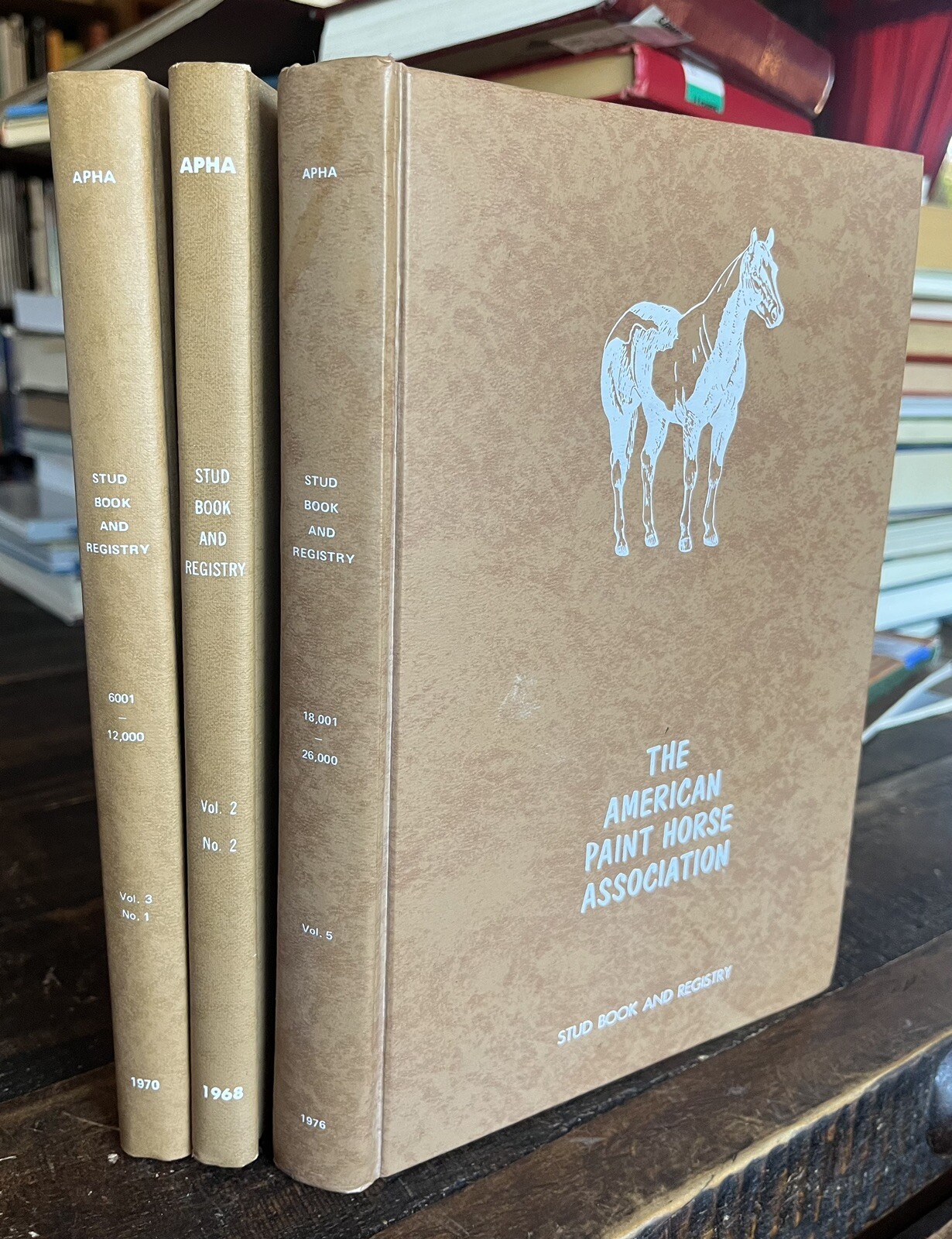3 Vol The American Paint Horse Association Stud Book Set Equestrian Set