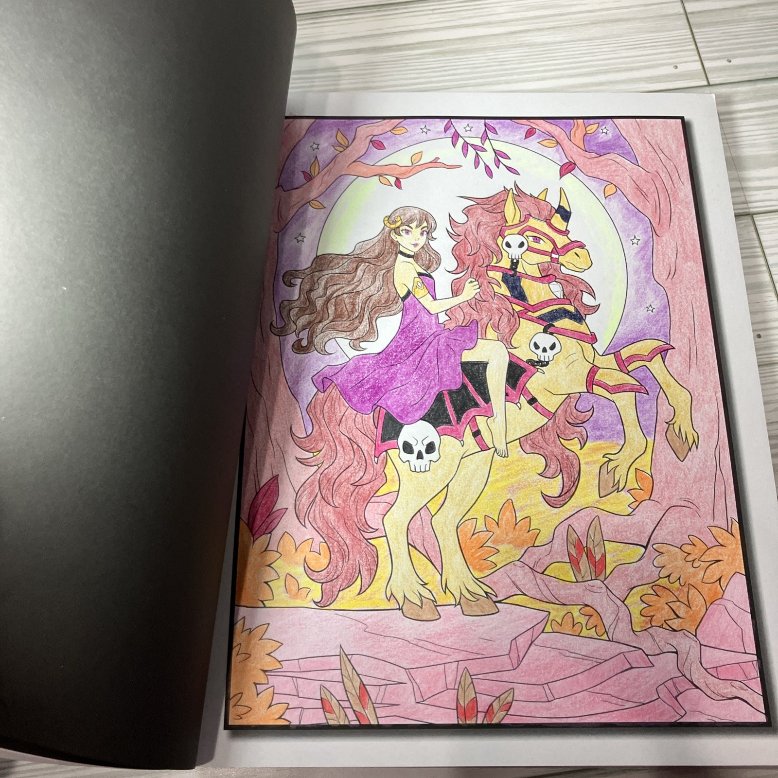 Kawaii Horror Fantasy Coloring Book by Jade Summer Pre-Owned Read Description