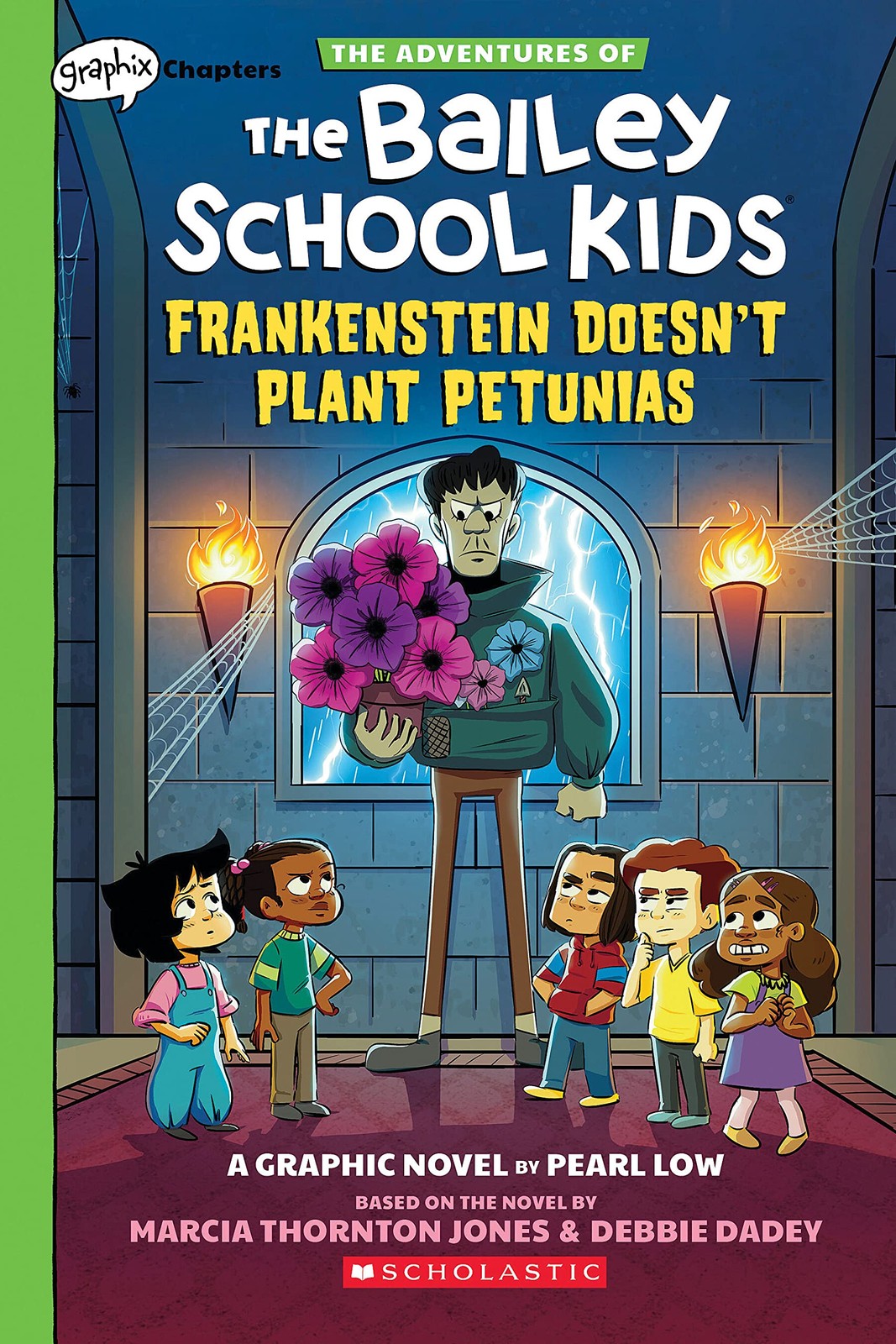 Frankenstein Doesn’t Plant Petunias: A Graphix Chapters Book (The Adventures…