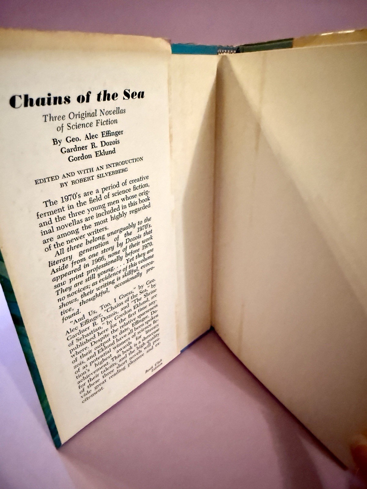 Chains of the Sea by Geo Alec Effinger 1973 1st Print Sci-Fi RARE HC DJ
