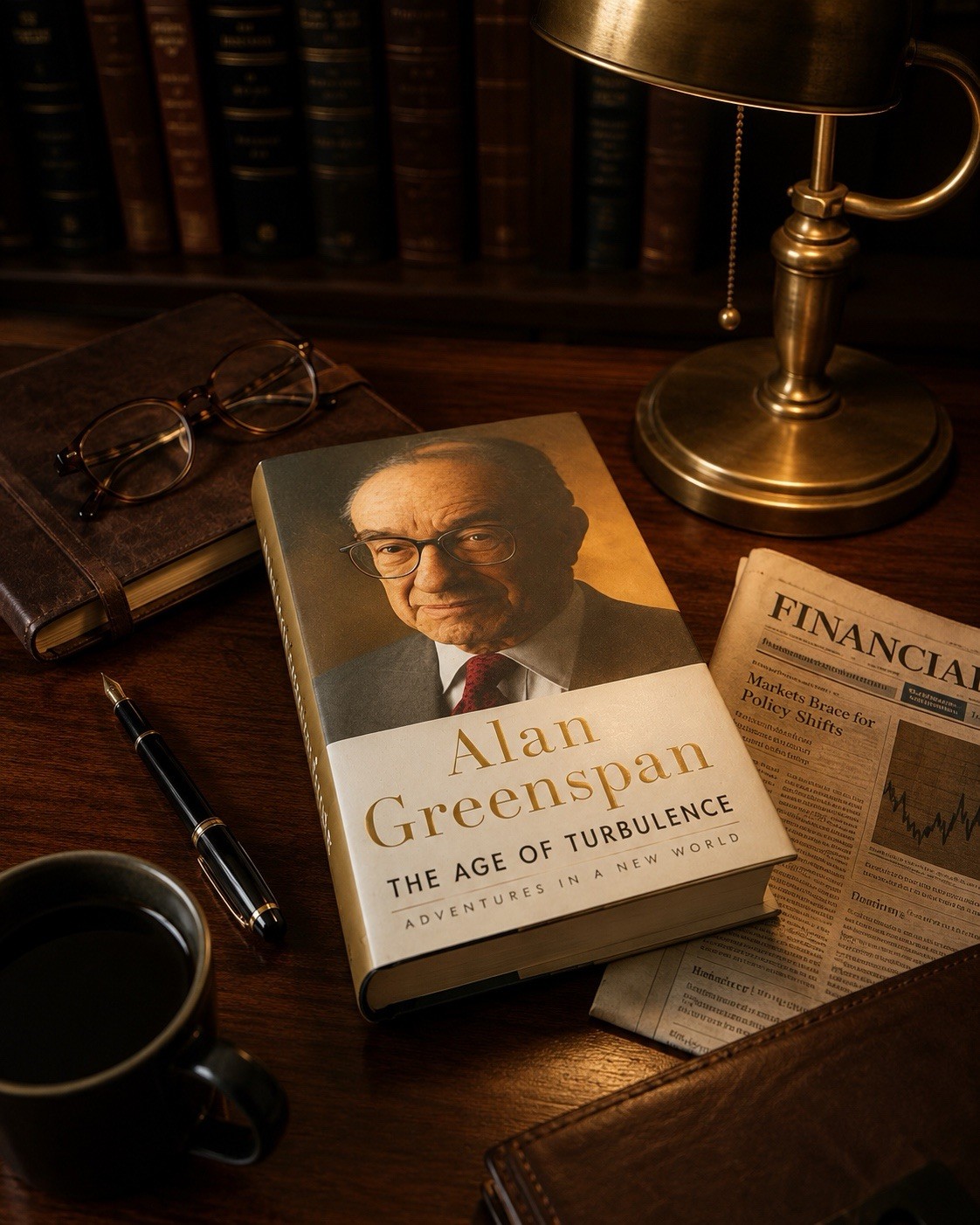 The Age of Turbulence Adventures in a New World Alan Greenspan 2007 HC DJ