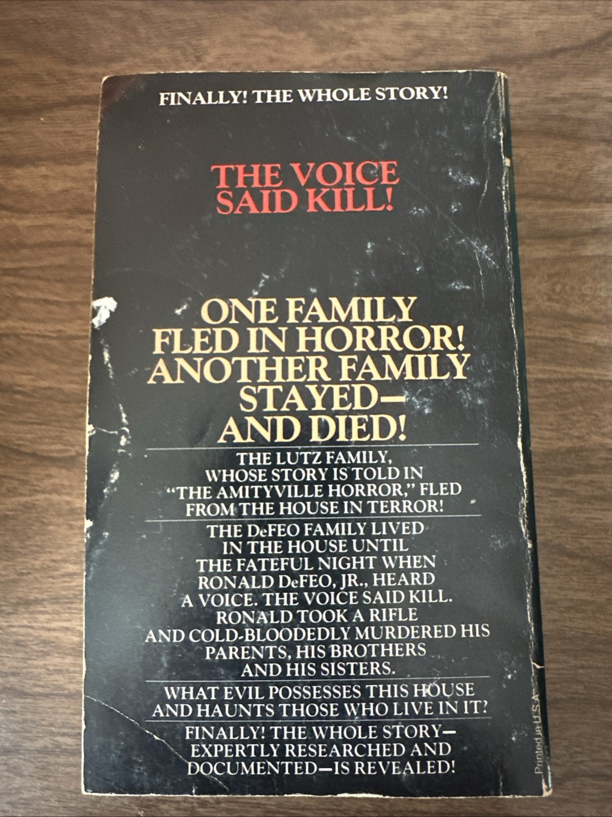 Murder in Amityville Hans Holzer Paperback 1979 1st Edition