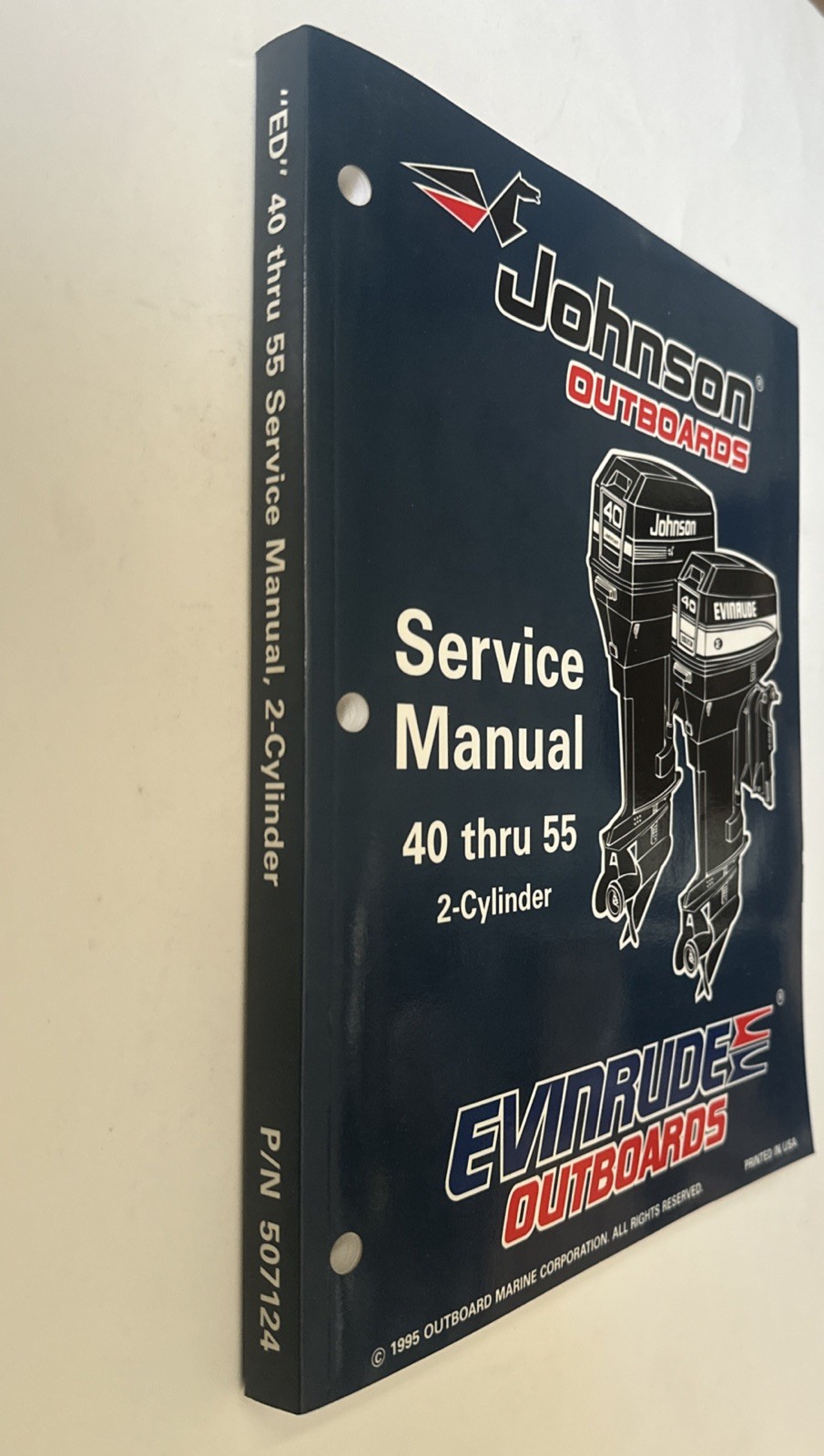 1996 Johnson & Evinrude 507124 40 Thru 55 HP 2 Cylinder Outboard Service Manual