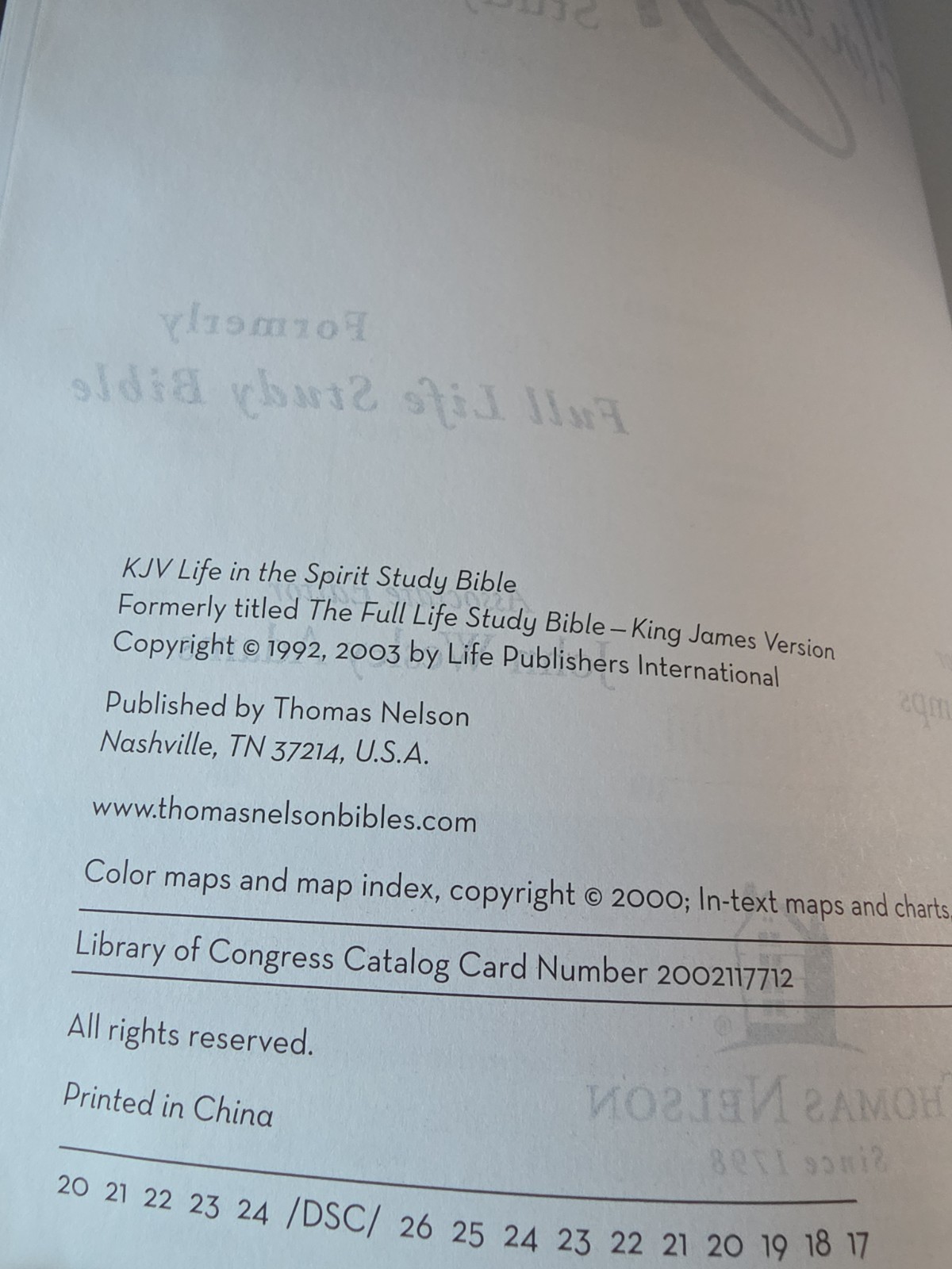 KJV Life in the Spirit Study Bible – Black Top Grain Genuine Leather
