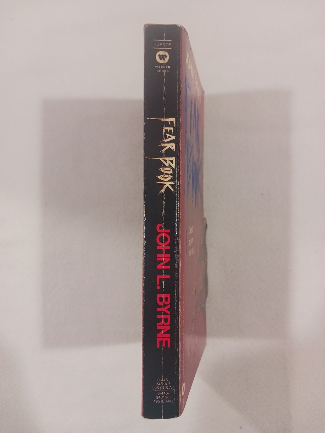 Fear Book John L Byrne 1988 Paperback First Edition 1st Printing Vintage Horror