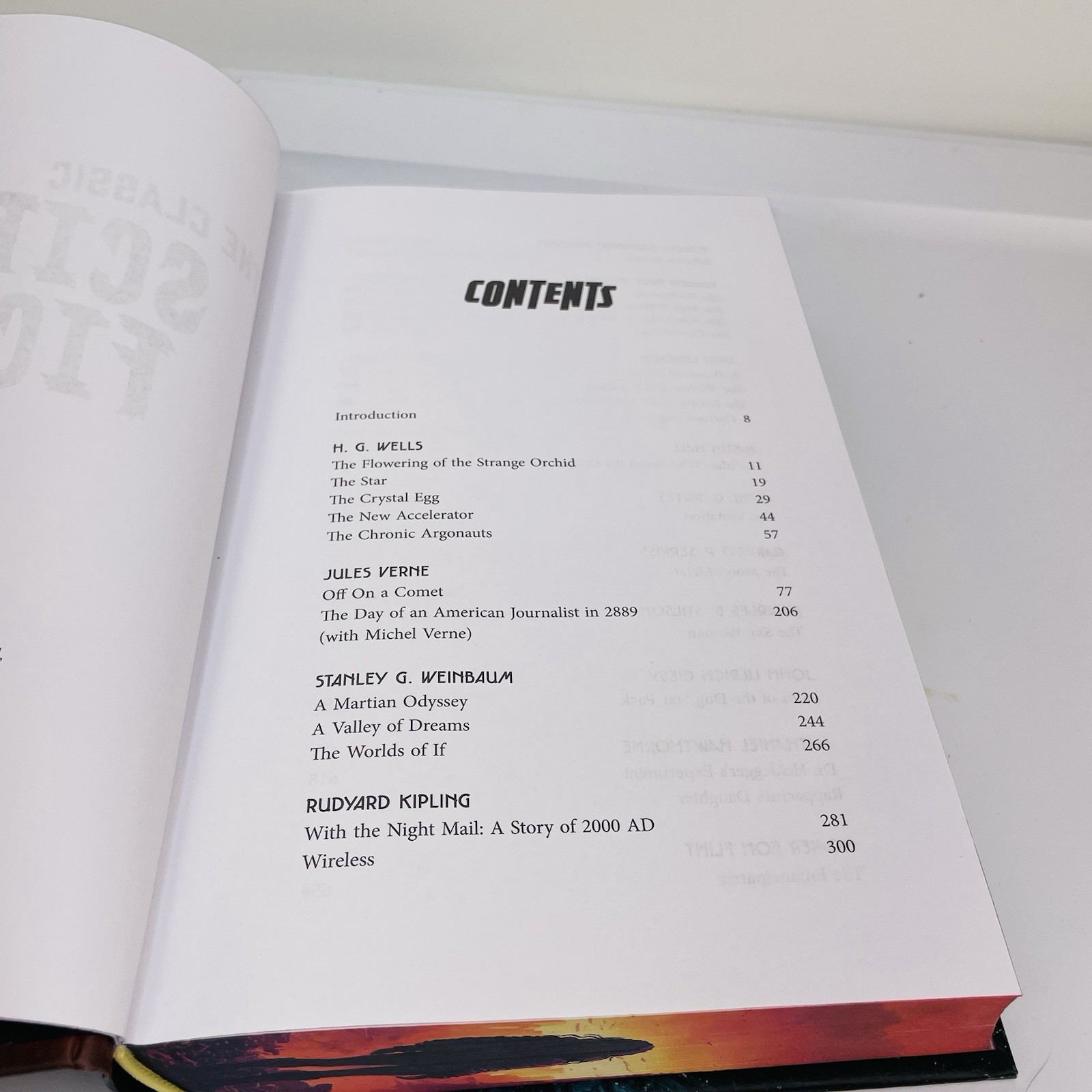 The Classic Science Fiction Collection Arcturus HC Sprayed Edges Anthology Wells
