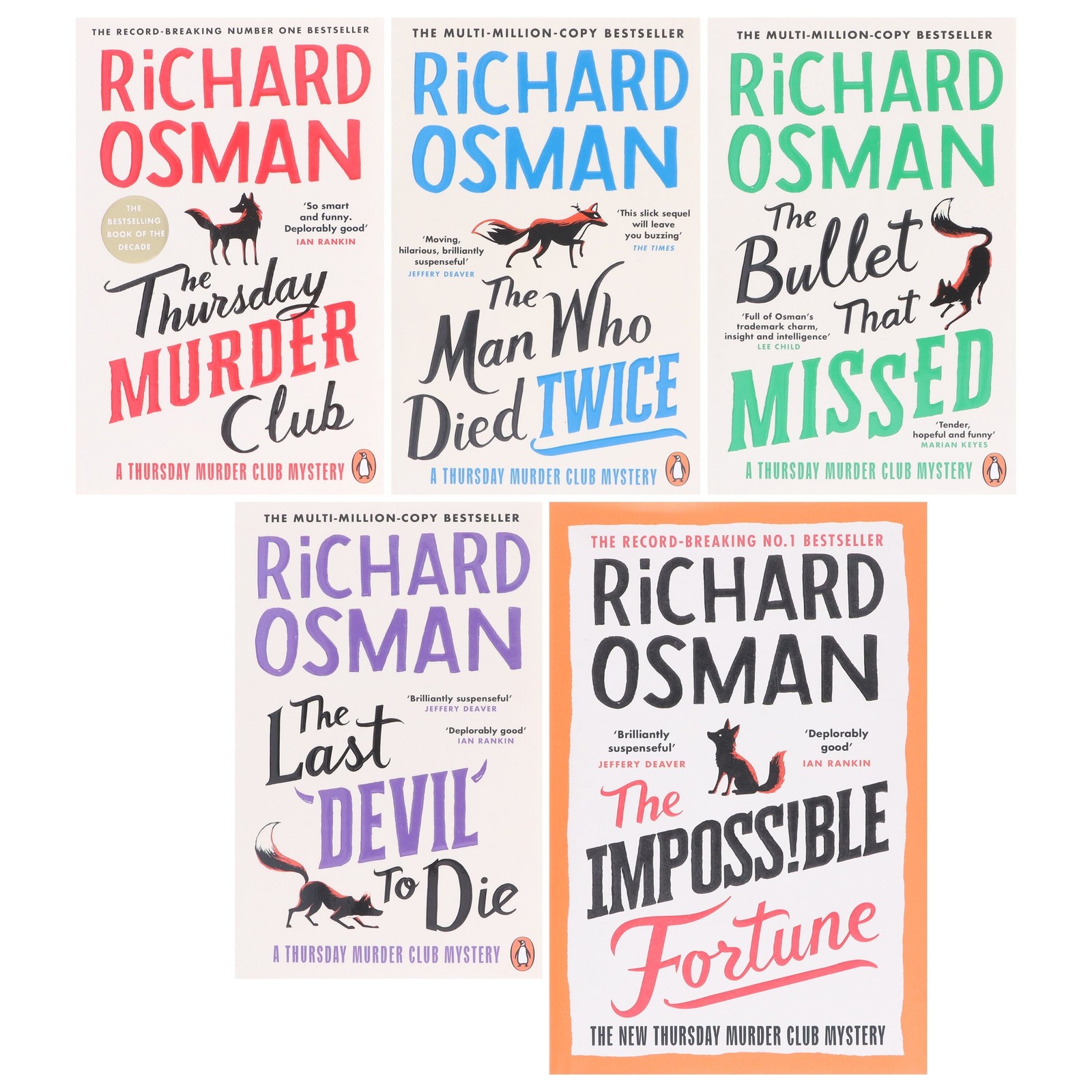 Thursday Murder Club Mysteries By Richard Osman 5 Books – PB/HB