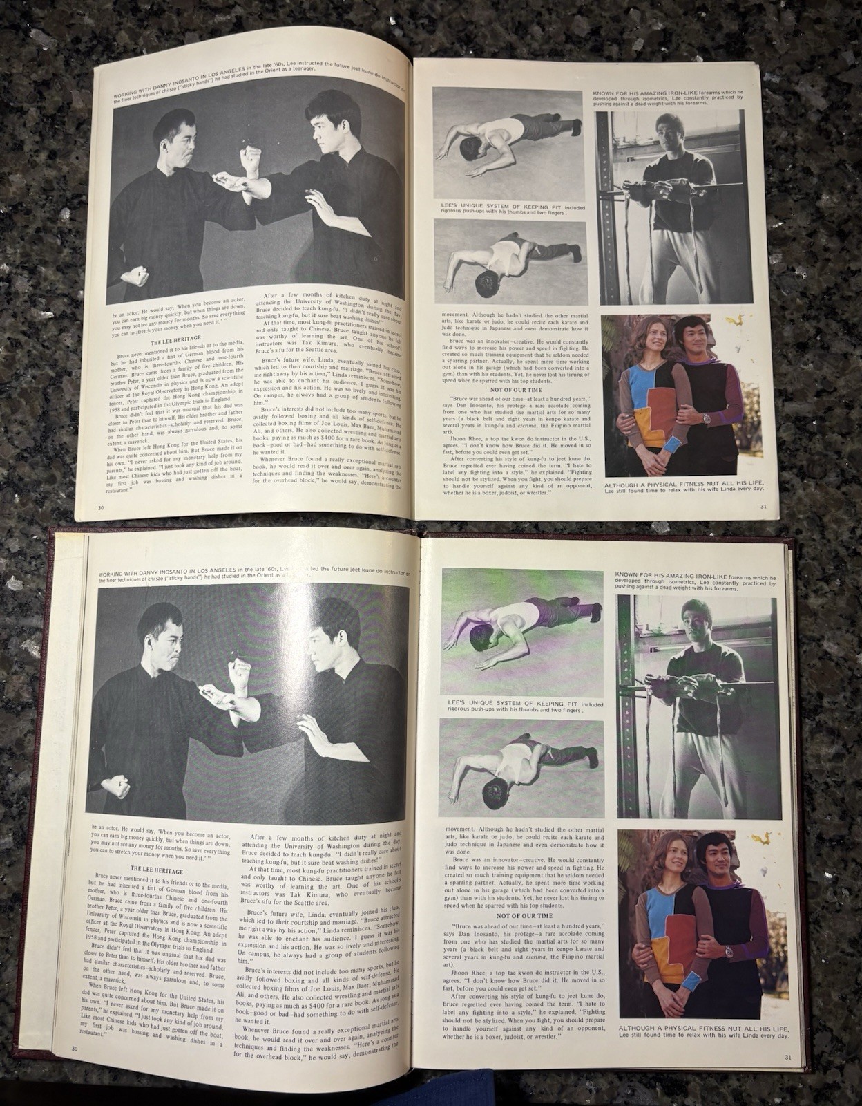 BRUCE LEE 1940-1973 – Circa 1974. READ DESCRIPTION ABOUT BONUS PAGES (ERRORS)!!