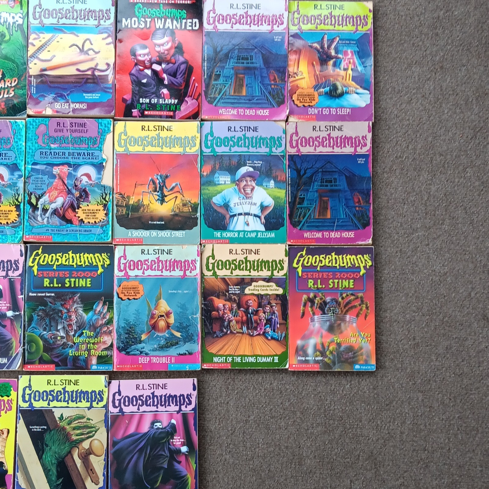 Goosebumps R.L. Stine Paperback Book Lot READ DESCRIPTION 42 BOOKS