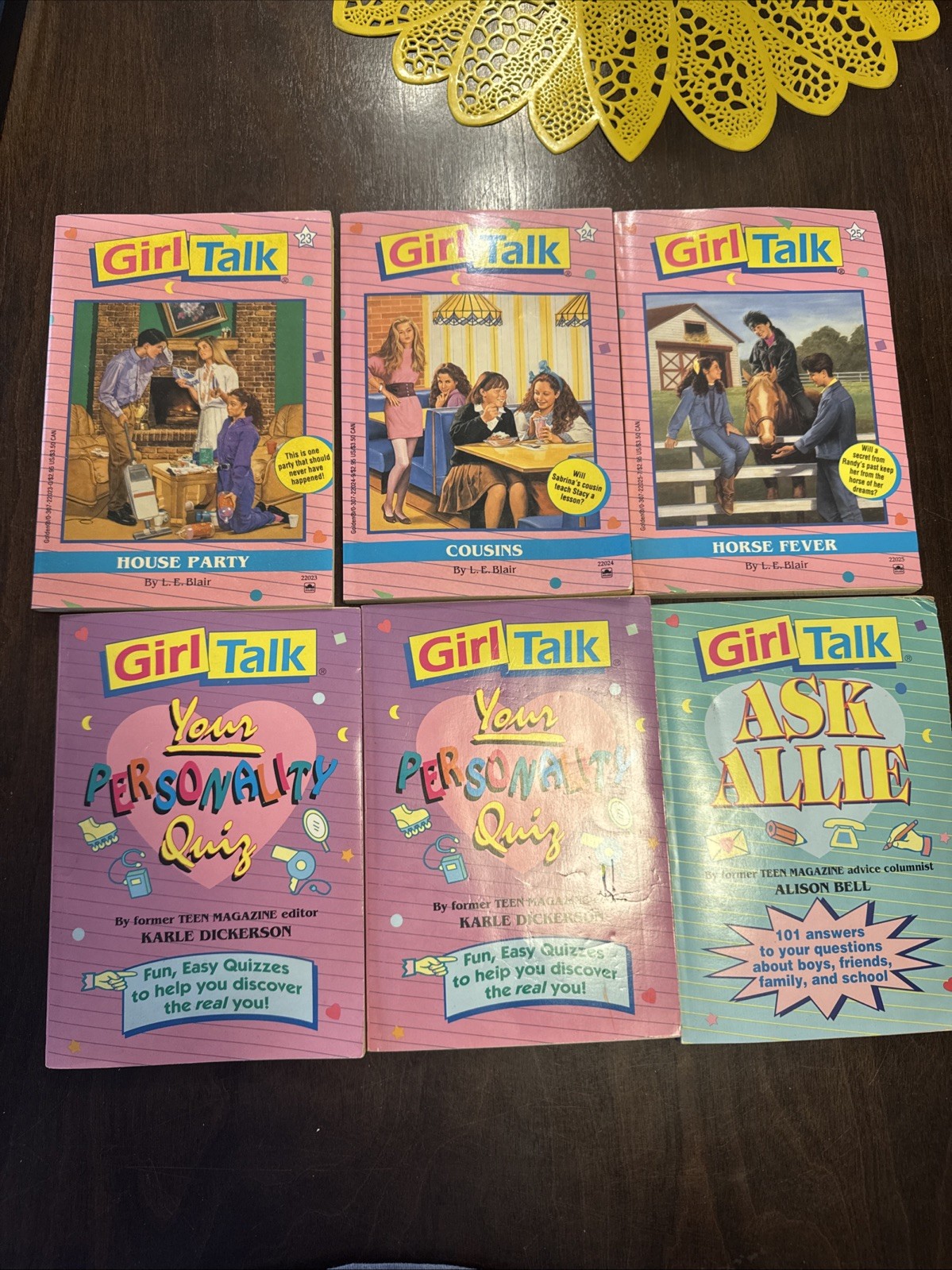 Vintage 1990s GIRL TALK Series Paperback Lot of 16 Books!
