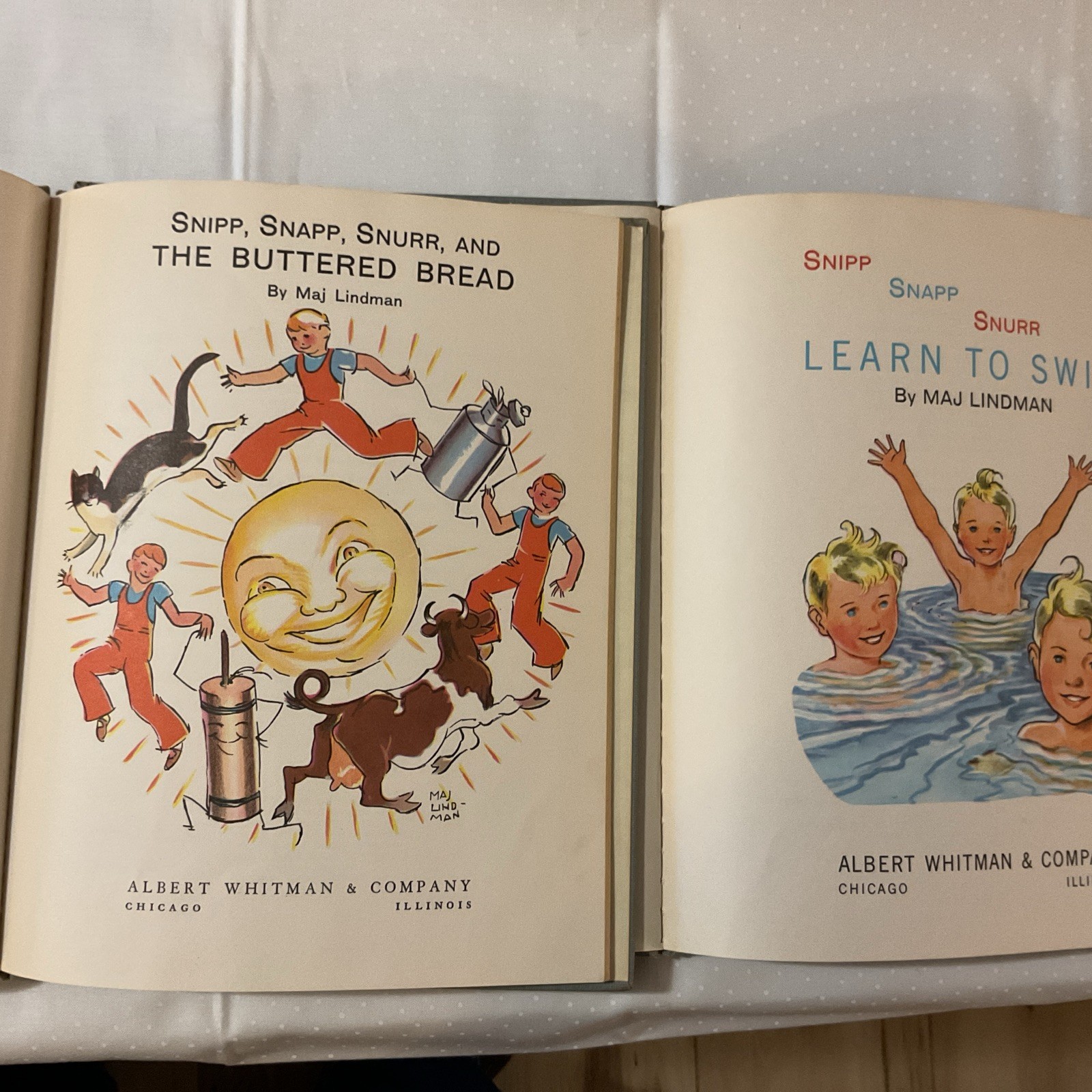 Snipp Snapp Snurr Learn to Swim Buttered Bread by Maj Lindman (Hardcover) Used
