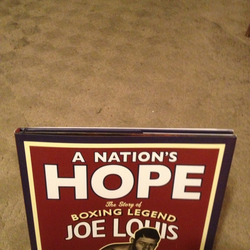 SIGNED A Nation’s Hope : The Story of Boxing Legend Joe Louis Kadir Nelson +PIC