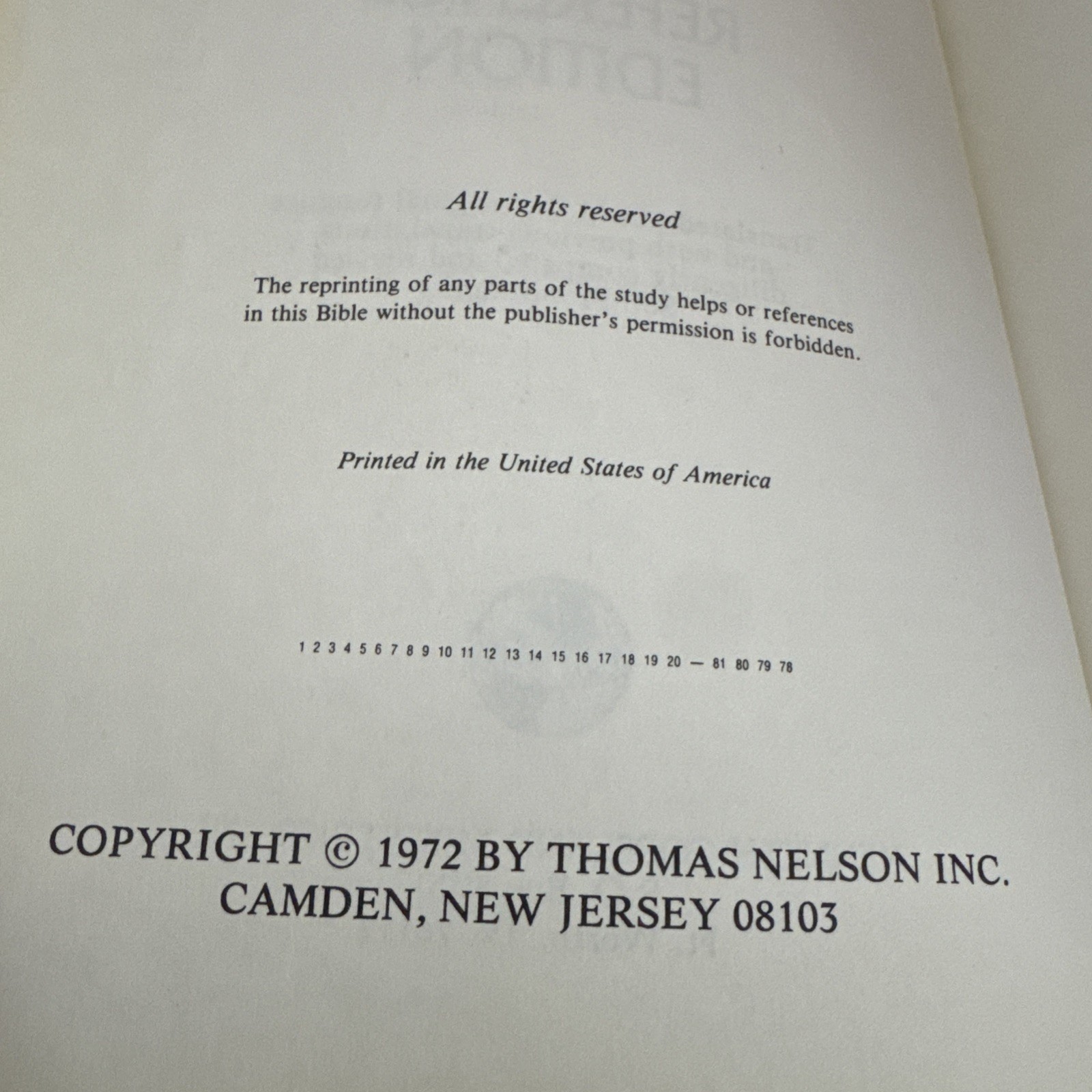Kenneth Copeland Reference Edition Bible Genuine Leather KJV Concordance 1972