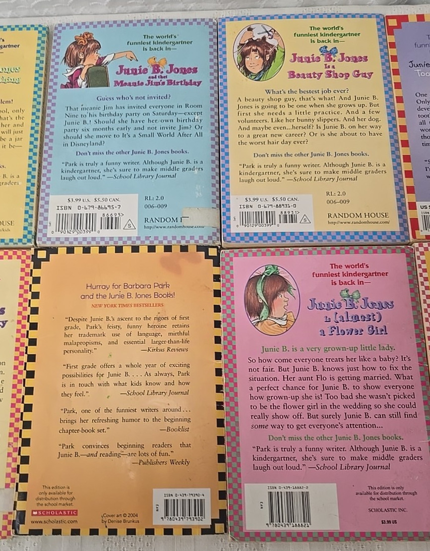 Lot Of 14 JUNIE B JONES Chapter Books By Barbara Park Ages 6-9