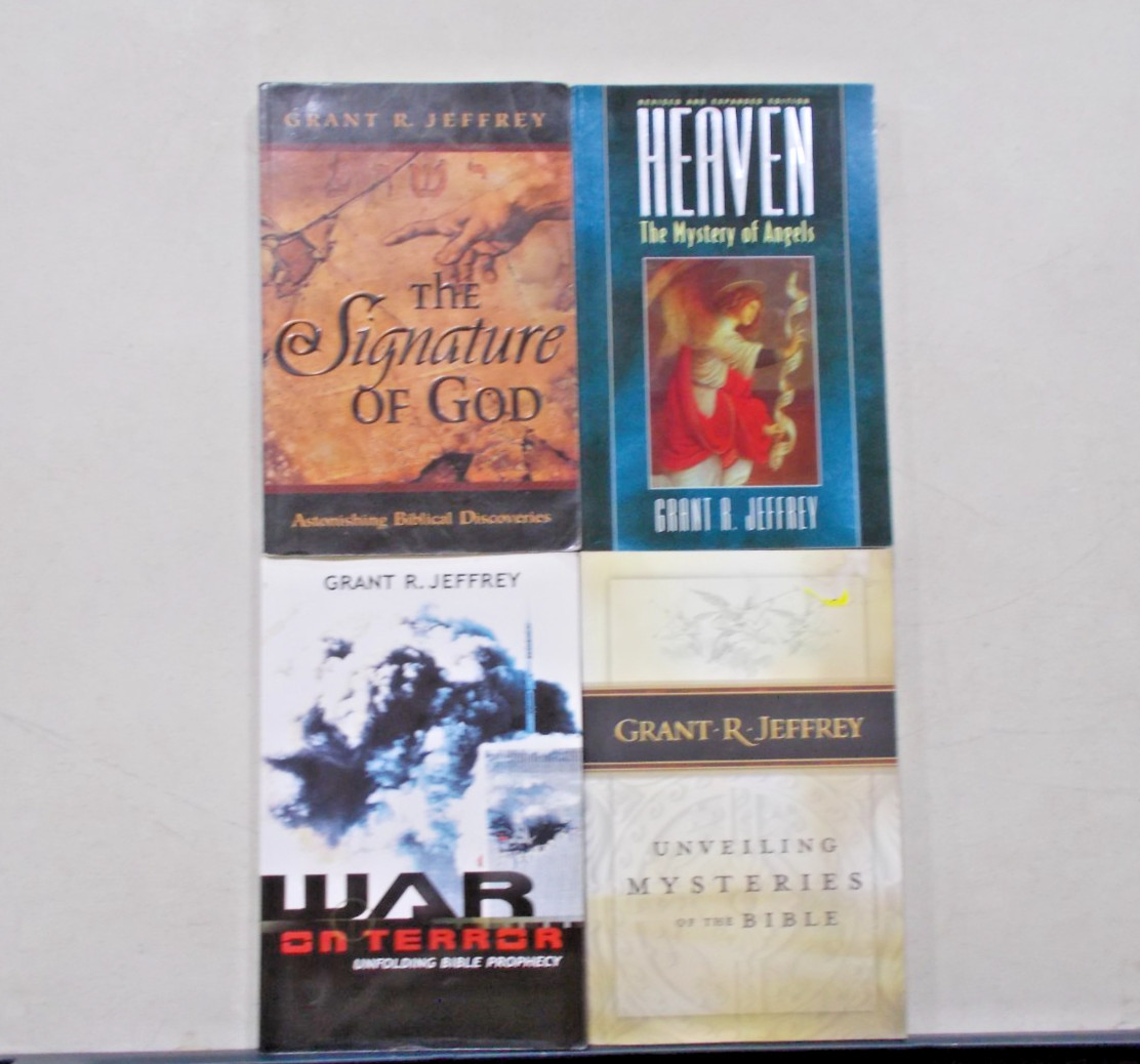 4 GRANT R JEFFREY TRADE PB SIGNATURE OF GOD MYSTERY ANGELS WAR TERROR UNVEILING