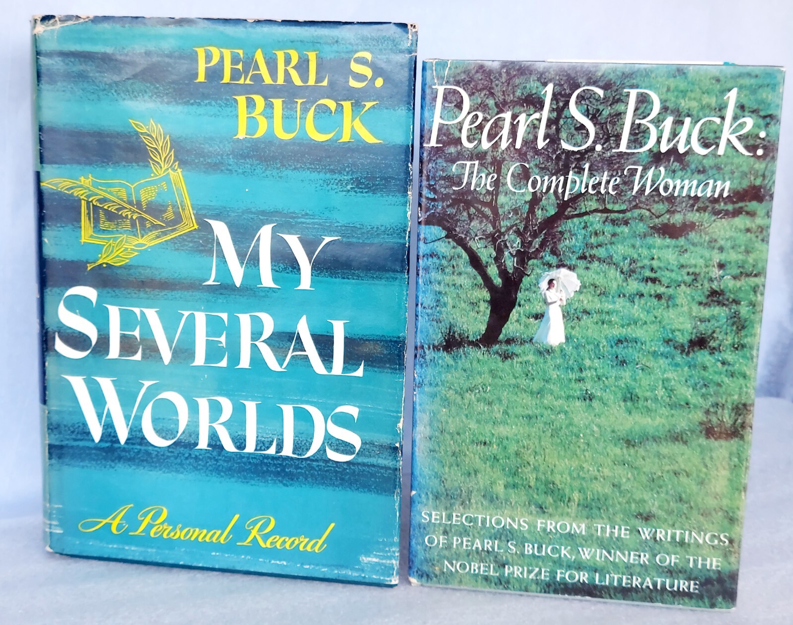 PEARL S. BUCK Book My Several Worlds & The Complete Woman Lot of 2 Books