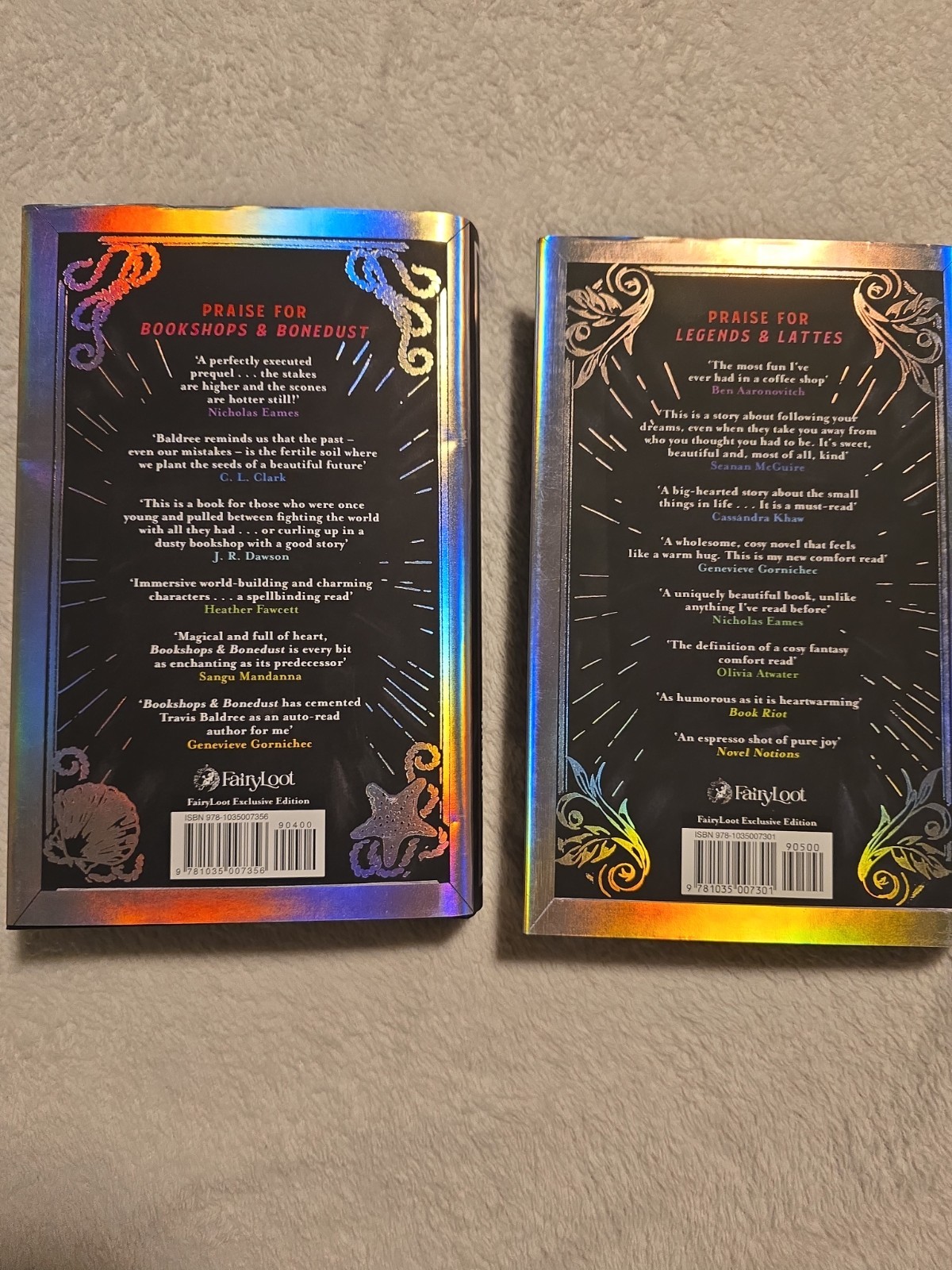 Fairyloot Legends & Lattes Bookshops & Bonedust Travis Baldree Signed