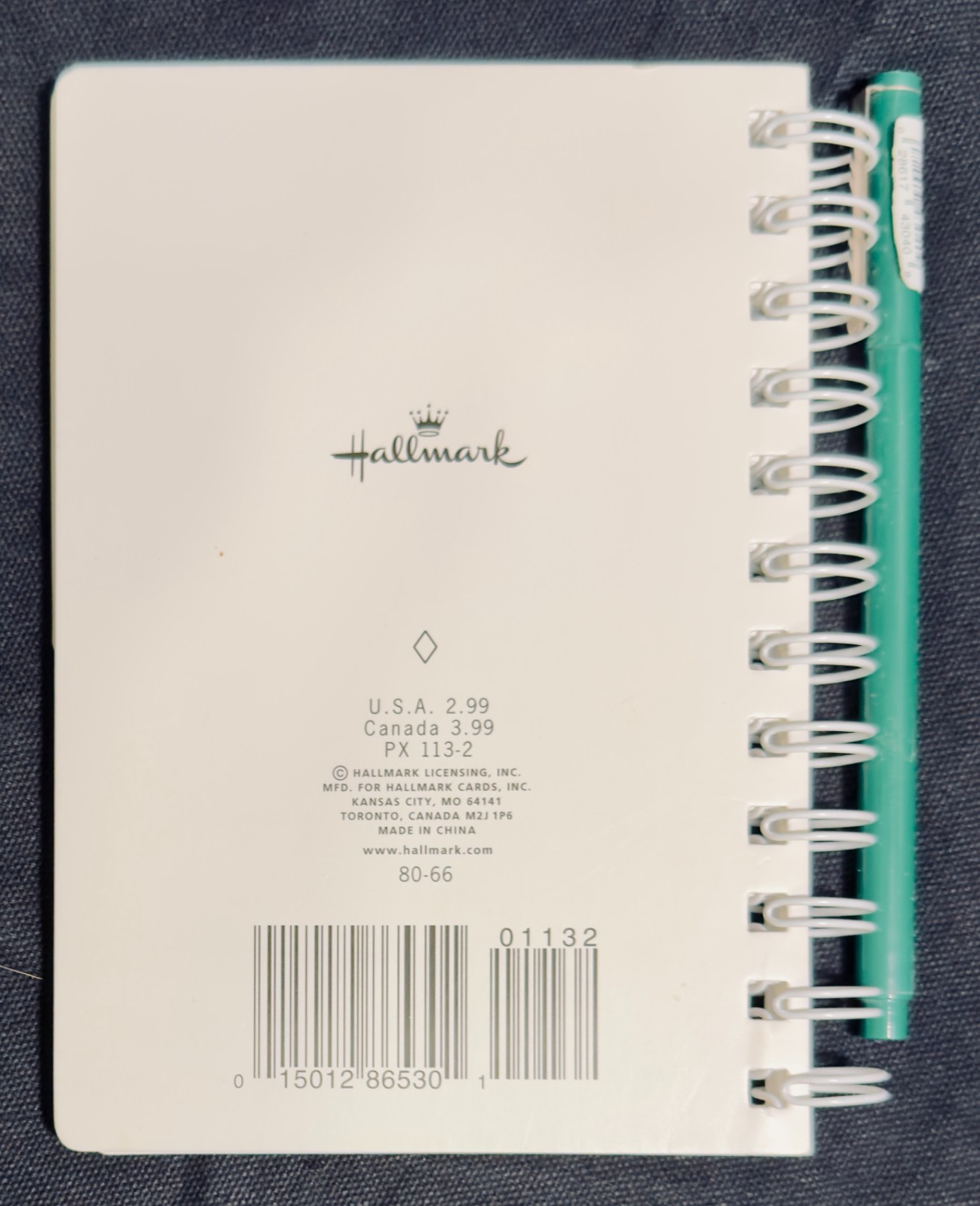 Hallmark Spiral Notebook Holiday Card List — Handy 80+ Pages — Decorative Cover