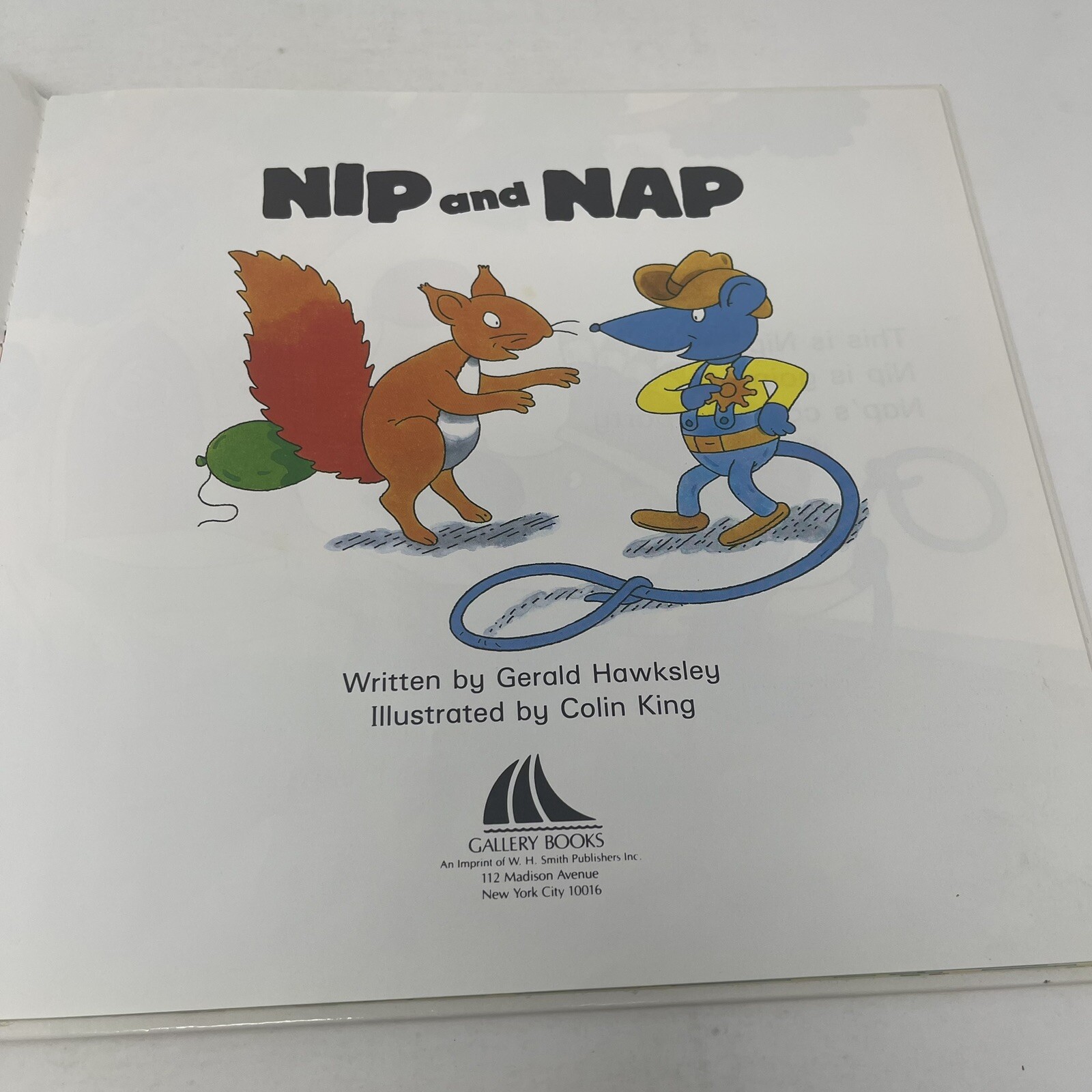 Nip and Nap Gerald Hawksley 1987 HC Illustrated Colin King