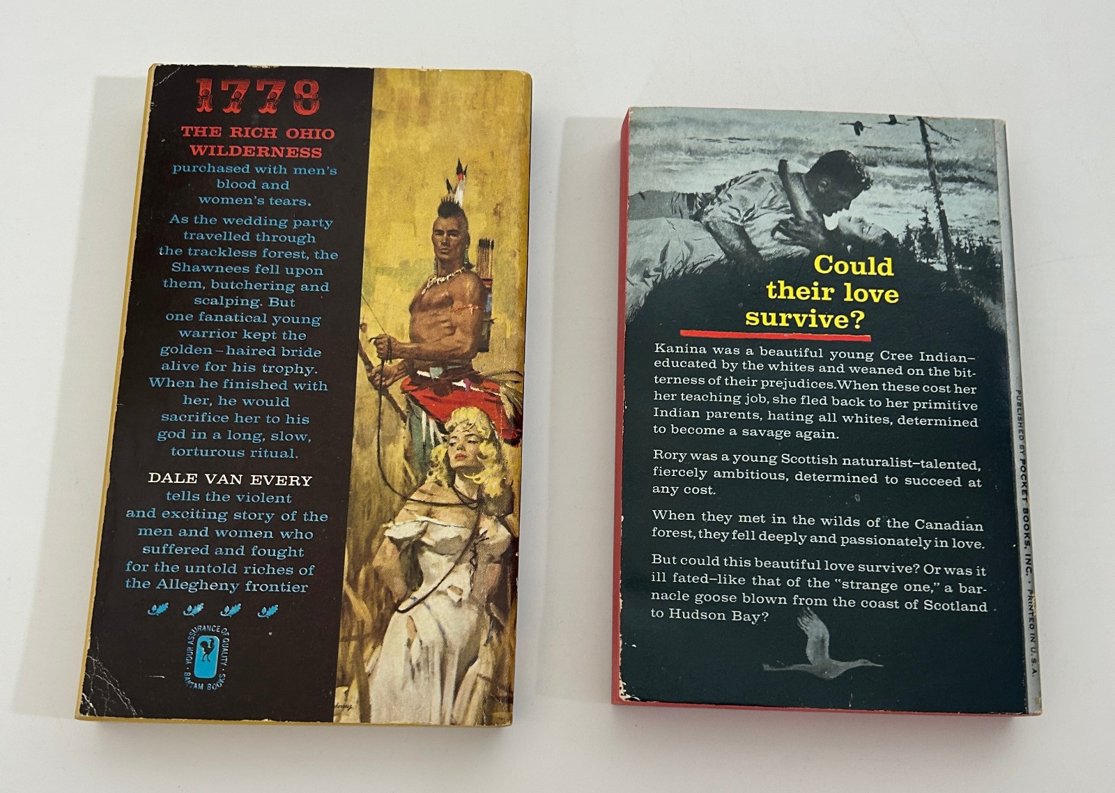Vtg Western Paperback Lot of 8 Novels Frontier Tribal Romance Adventure 1960s