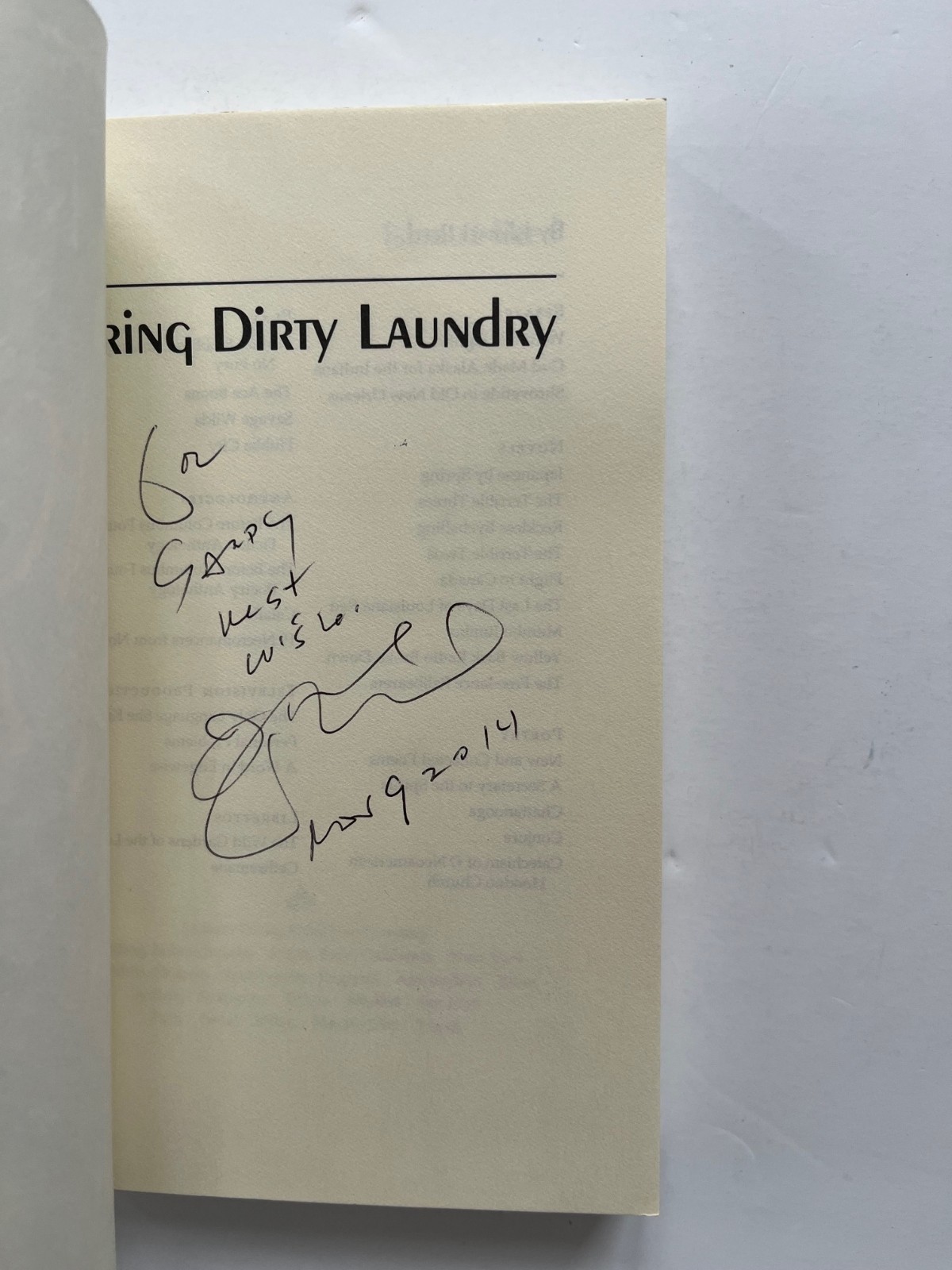 Ishmael REED / AIRING DIRTY LAUNDRY, 1st, SIGNED paperback African American
