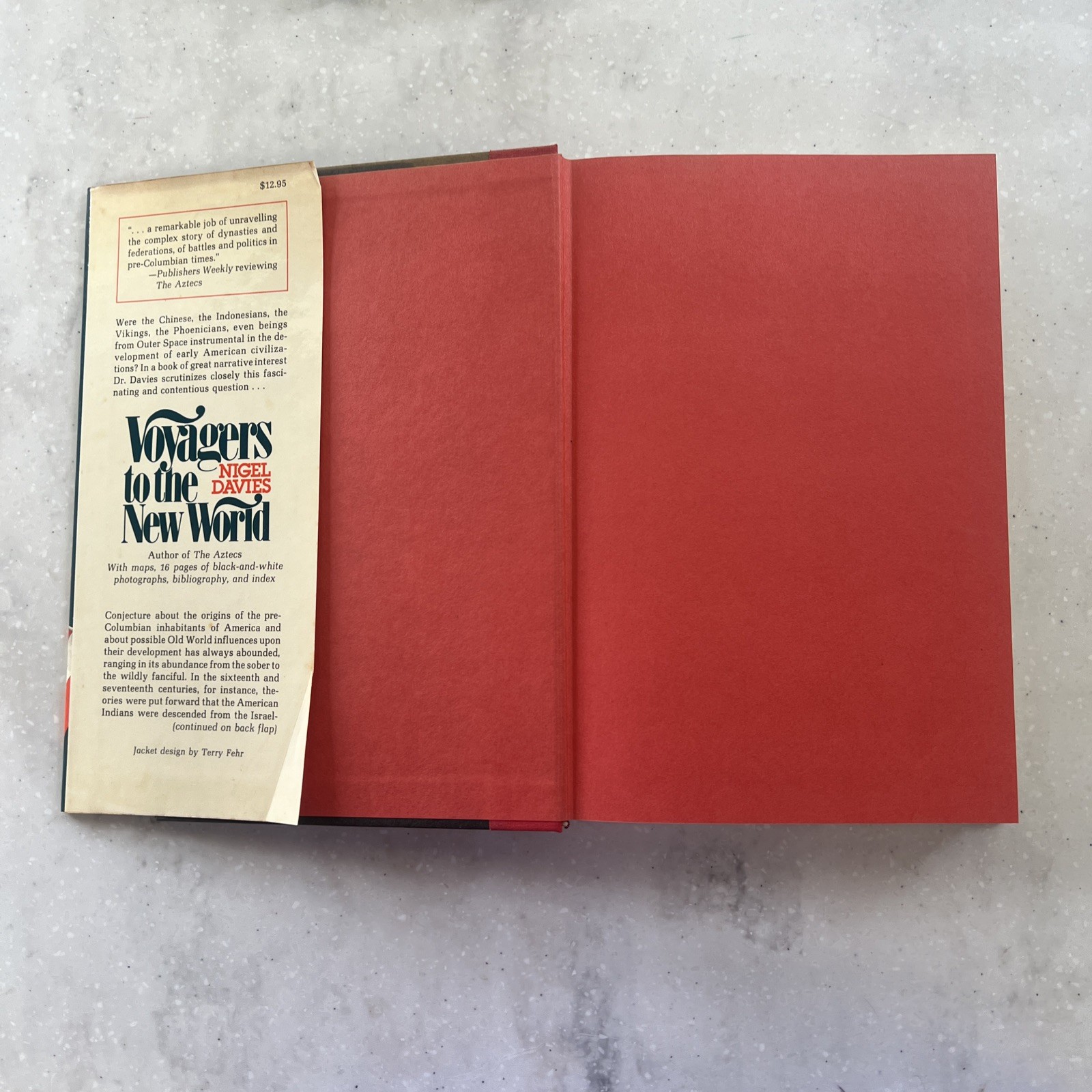 Voyagers to the New World by Nigel Davies / 1979 1st Edition Hardcover