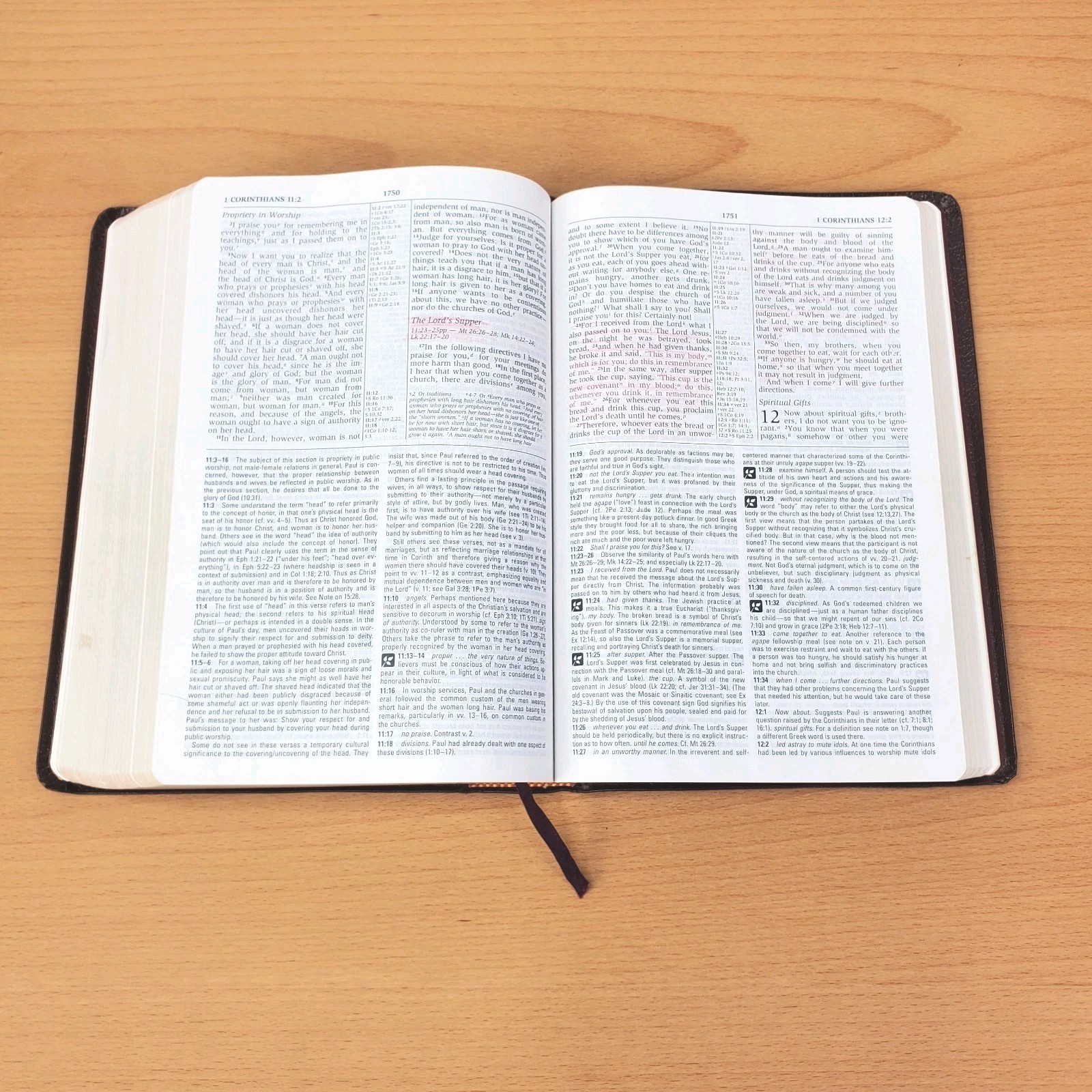 Zondervan The NIV Study Bible 10th Anniversary Edition 1995 Red Letter, Leather