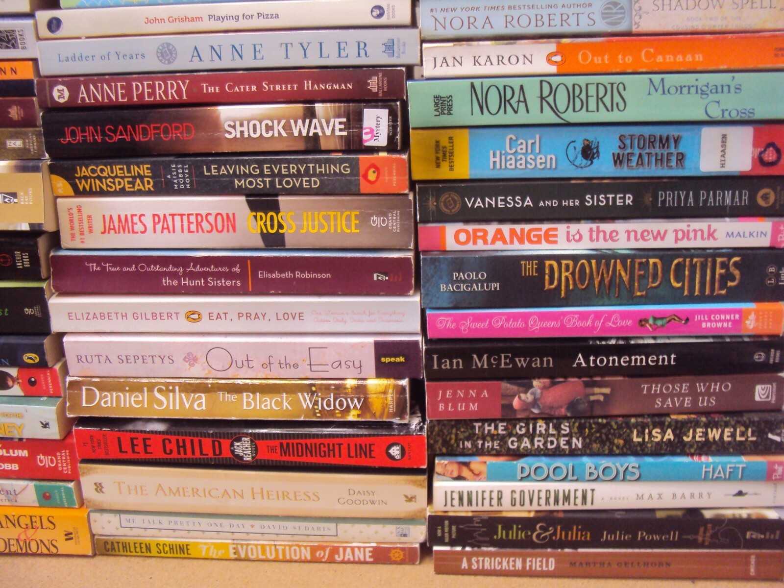 RANDOM MIX Lot 10-LBS Large Trade Size Paperback Fiction Literature All category