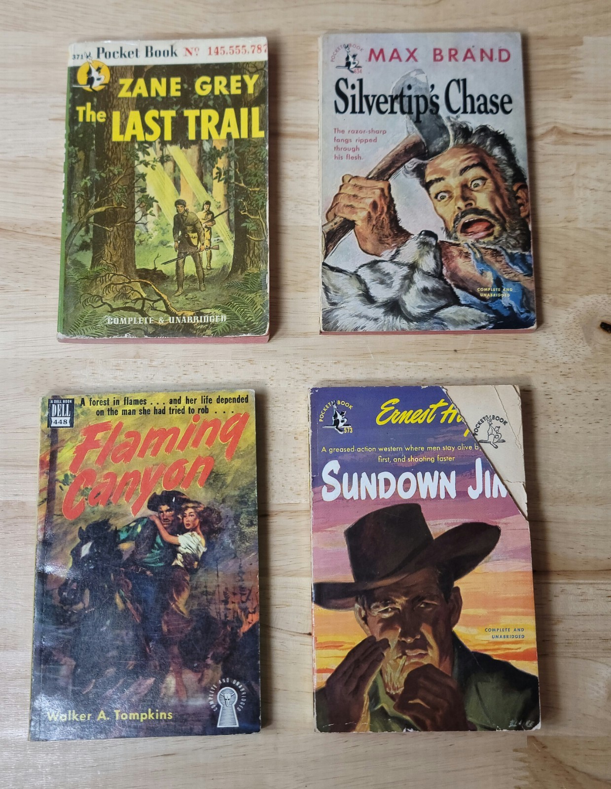 Lot of 18 PB Lot of WESTERN-ADVENTURE Vintage Books