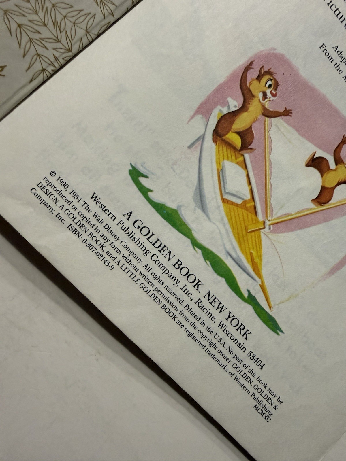 VTG 1990 Walt Disney Donald Duck’s Toy Sailboat Little Golden Book Chips Ahoy