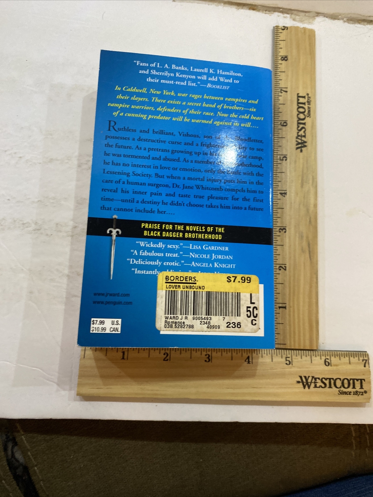 Lover Unbound – J.R. Ward (2007, Paperback)
