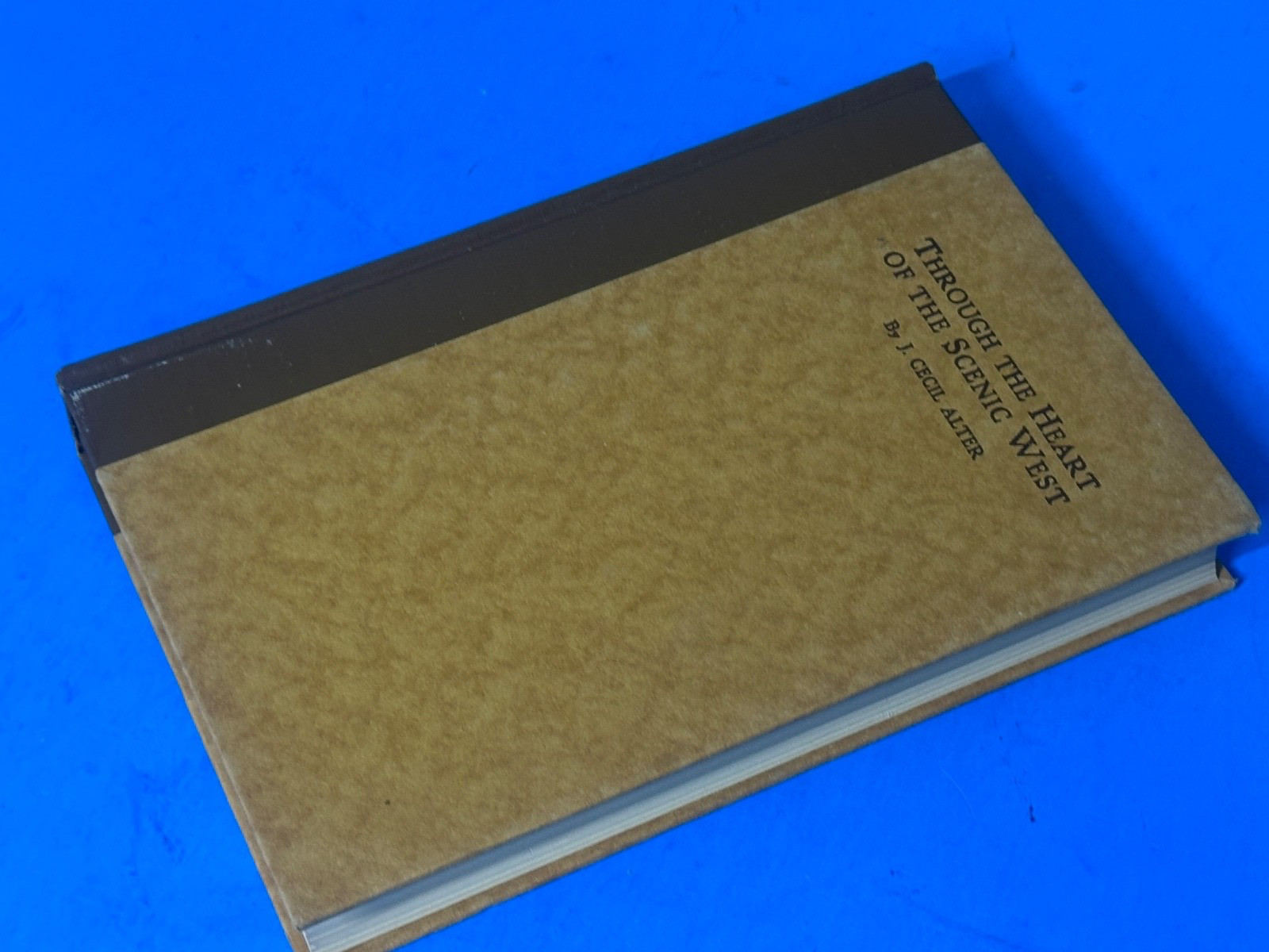1927 J Cecil Alter Through the Heart of the Scenic West Utah Zion Salt Lake City