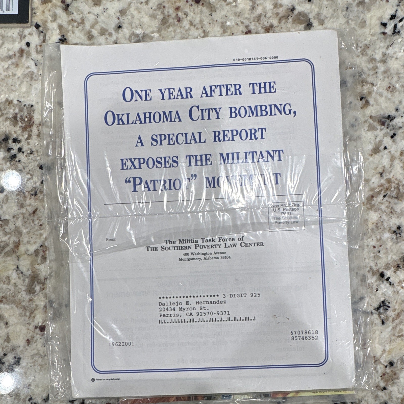 False Patriots Threat of Antigovernment Extremists Various English Print Booklet