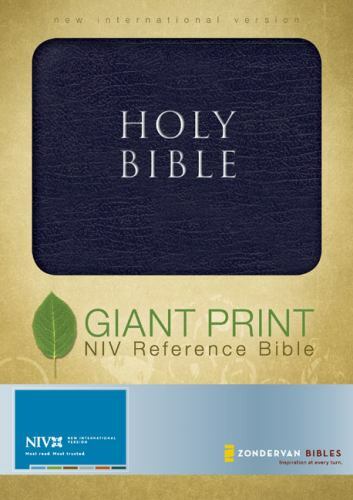 NIV Giant Print Reference Bible by Zondervan Staff (2008, Imitation Leather)