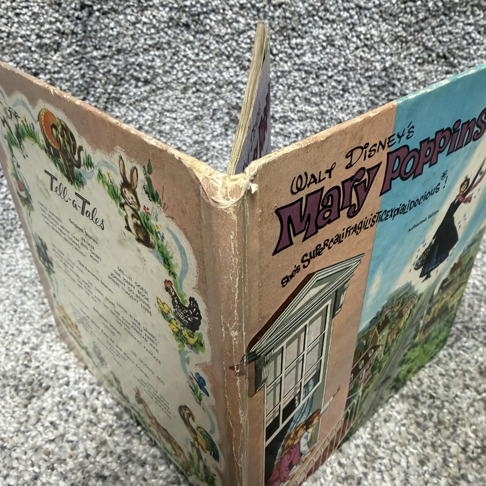 Vintage 1964 Walt Disney Mary Poppins Tell A Tale Whitman Authorized Edition