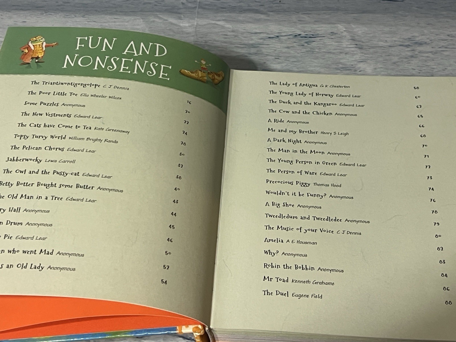 Children’s Poems Book Classic Treasury First Poems 383 Pages HC Flocked Cover