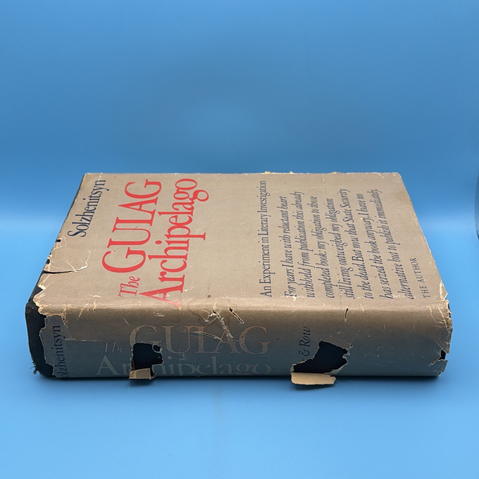The Gulag Archipelago by Aleksandr Solzhenitsyn – 1974 – 1st Edition – HC/DJ
