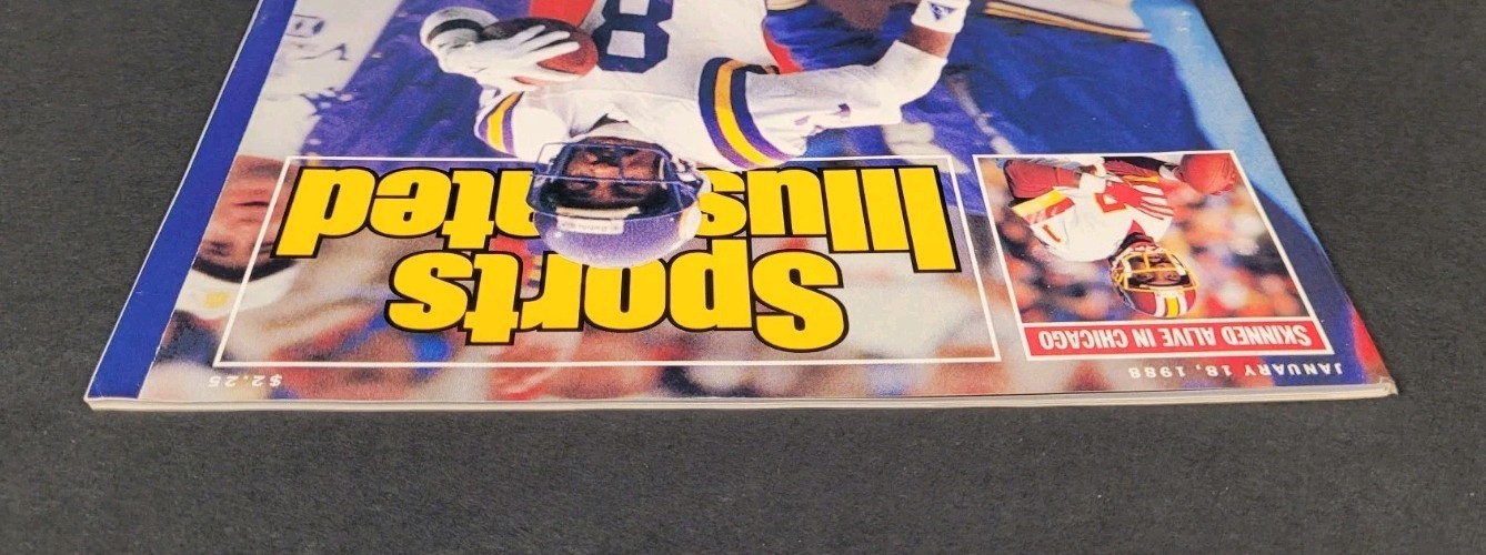 NEWSSTAND 1988 Sports Illustrated Minnesota VIKINGS Redskins SOONERS EX