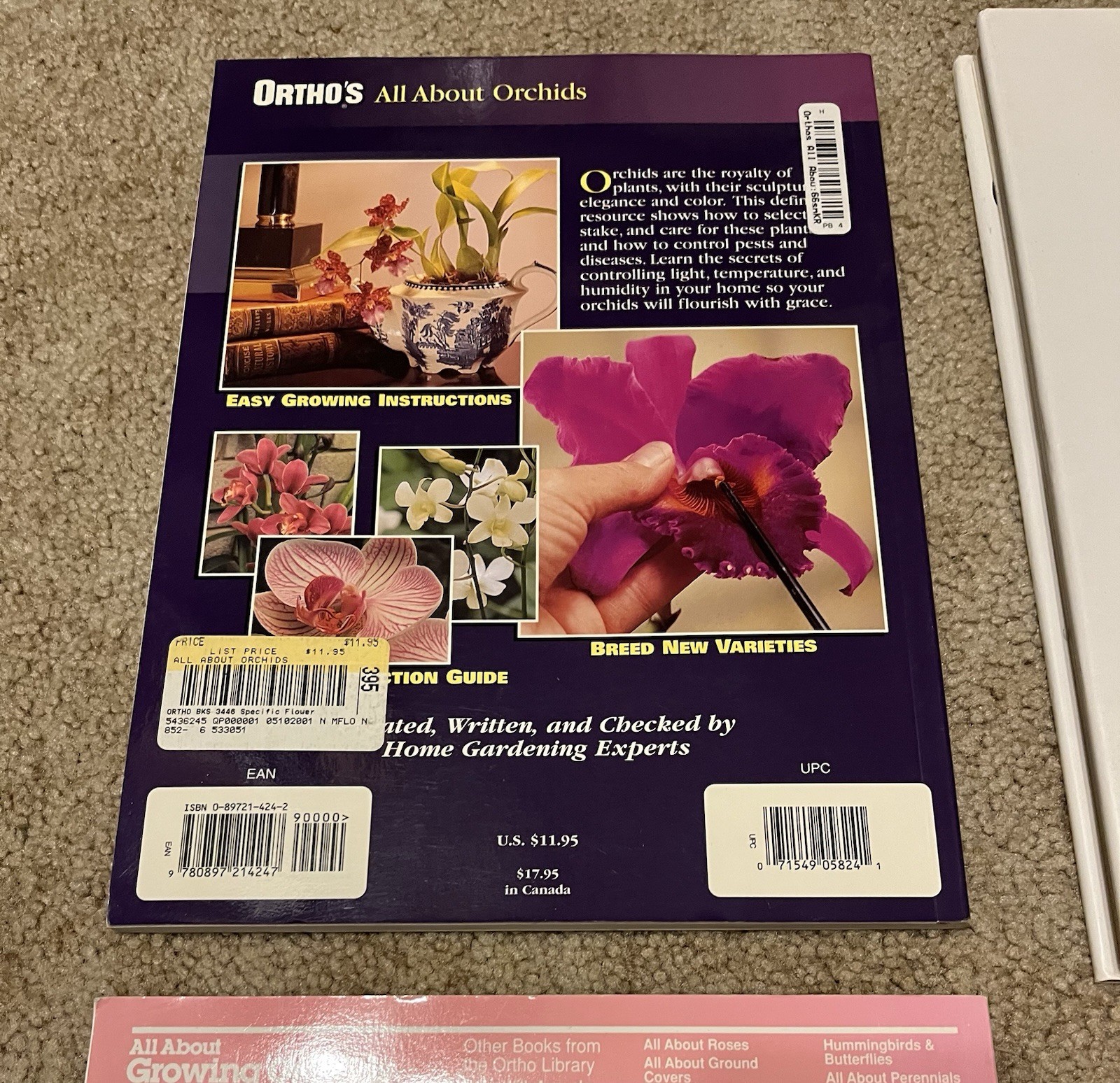 All About Growing ORCHID Flowers Garden Expert Guide Book Illustrated Lot x6 VG