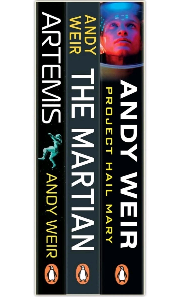 Andy Weir 3 Books Collection Set Project Hail Mary, Artemis, The Martian