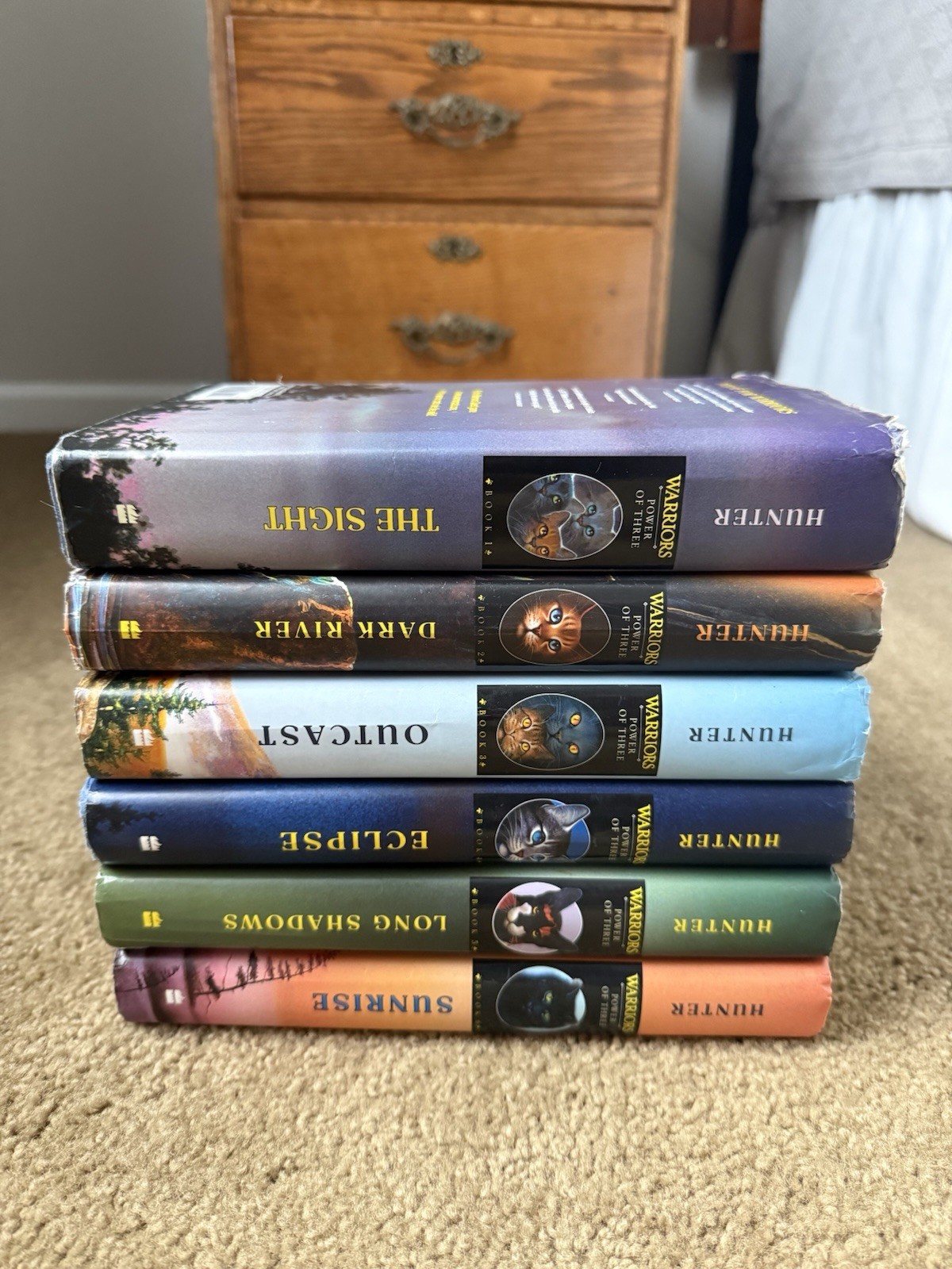 Power of Three Warriors Book Series Six Hardcover Books Erin Hunter