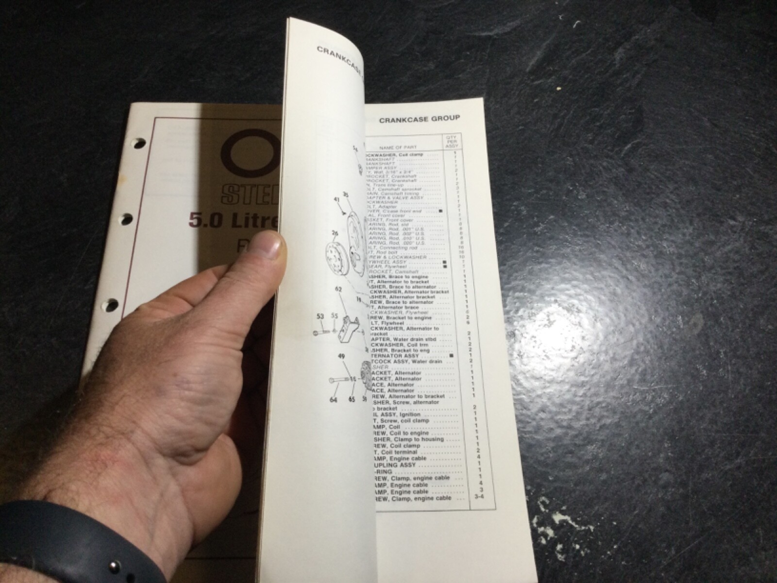 1983 OMC 5.0L & 5.7L V8 Stern Drive Parts Catalog GM 305 & 350 C.I 2V & 4V
