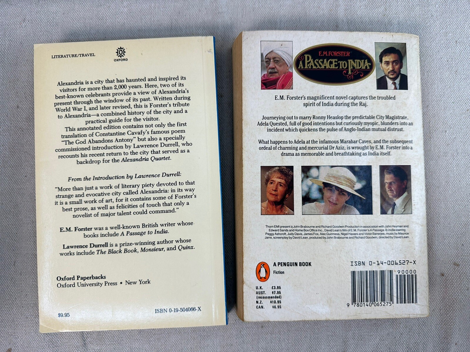 Alexandria & A Passage To India – Paperback Lot E. M. Forster